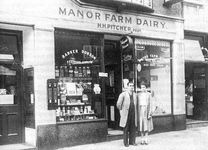 1930's Manor Farm Dairy, Upton Village, The Wirral (Courtesy Jack Matthews, Old Forgotten Shops FB Group)