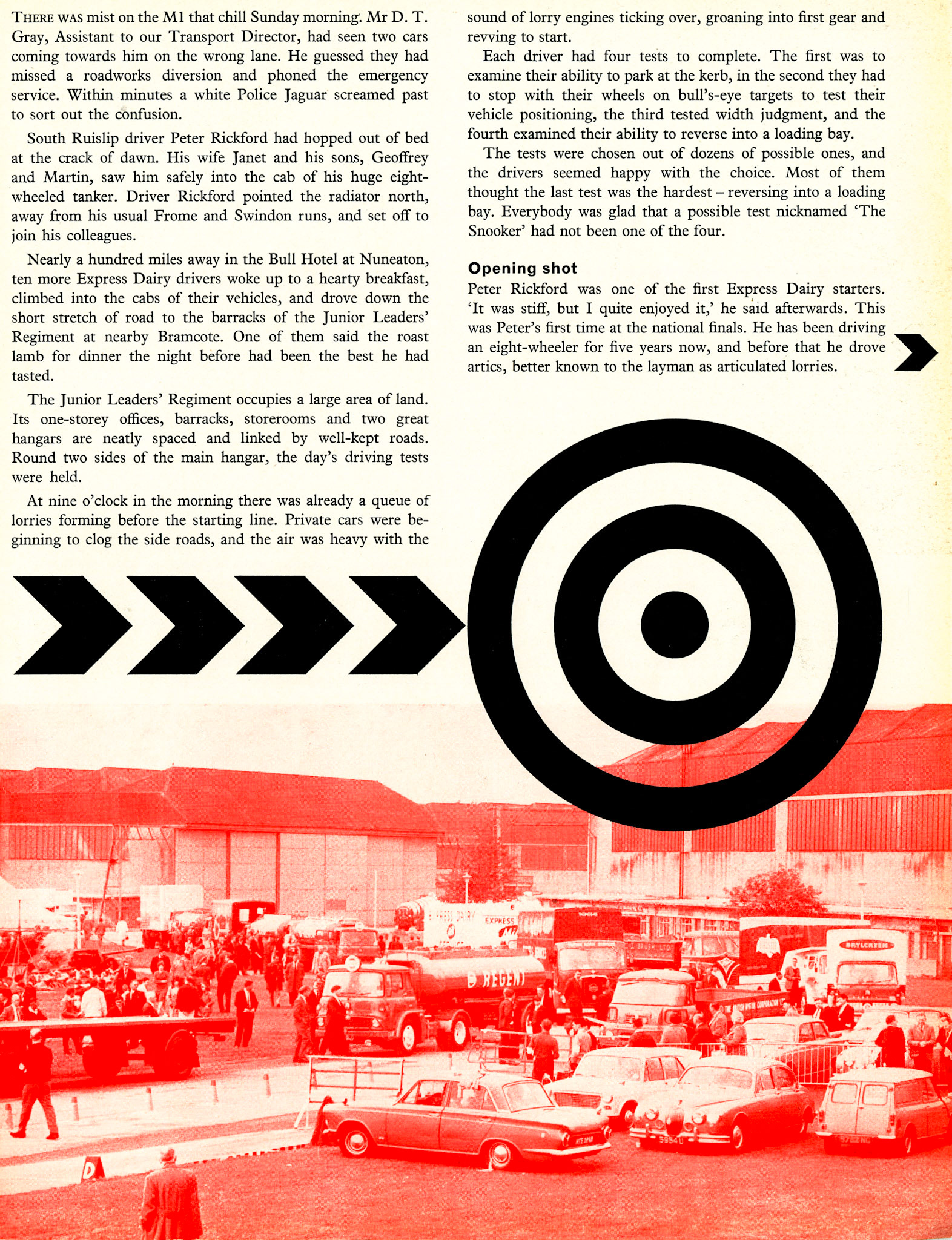 1965 National Lorry Driver of the Year Competition at Bramcote, near Coventry