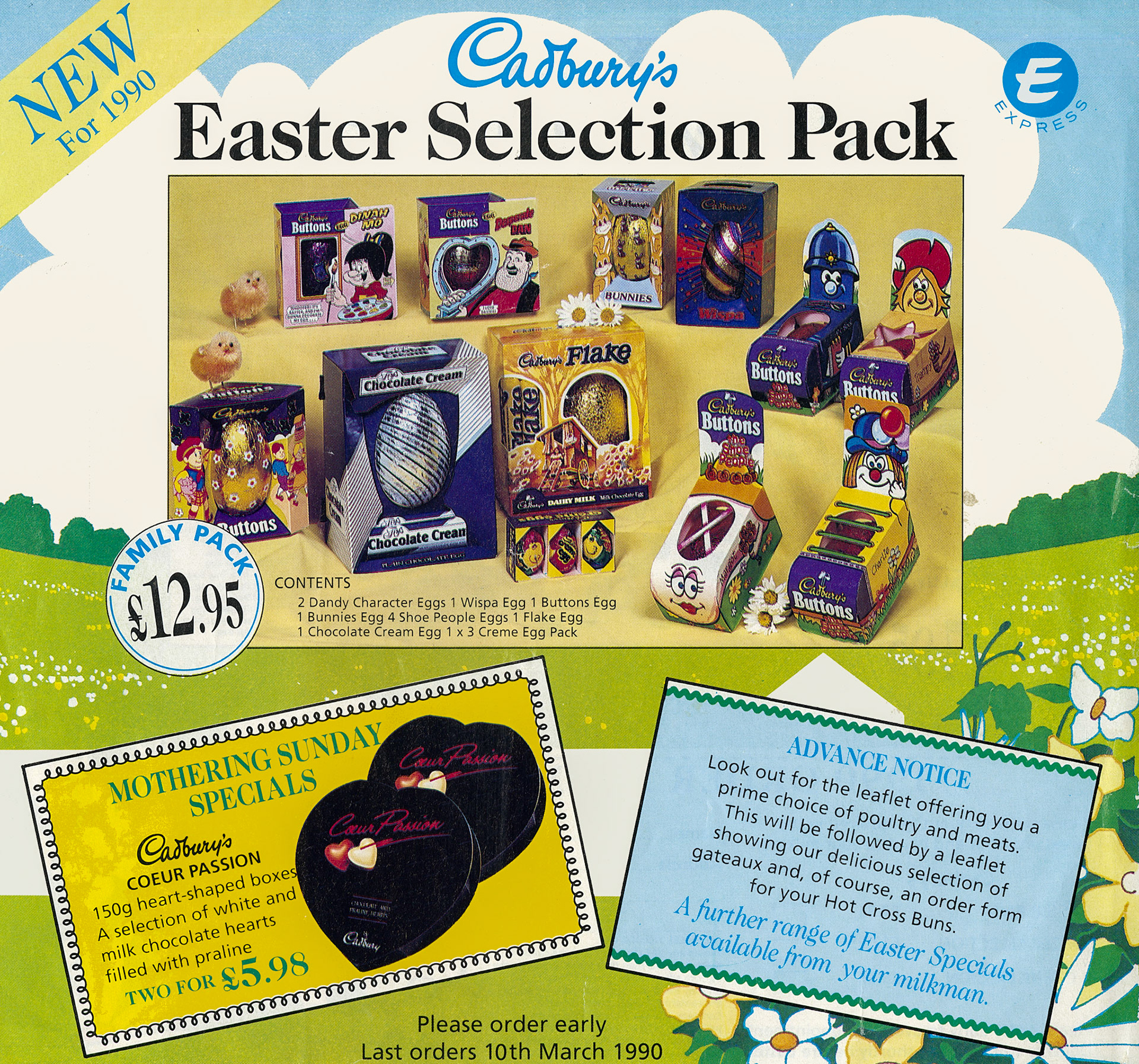 1990 Easter promotion leaflet (Courtesy Paul Luke)