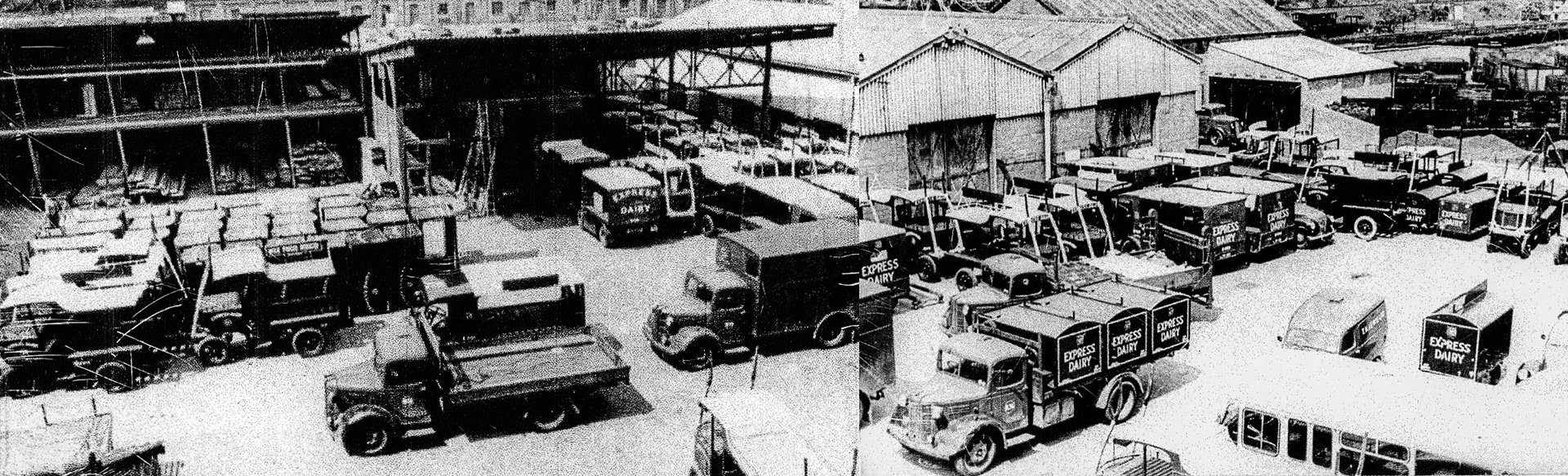 TH Lewis yard-composite picture, Chalk Farm. (Express Dairy Tales)