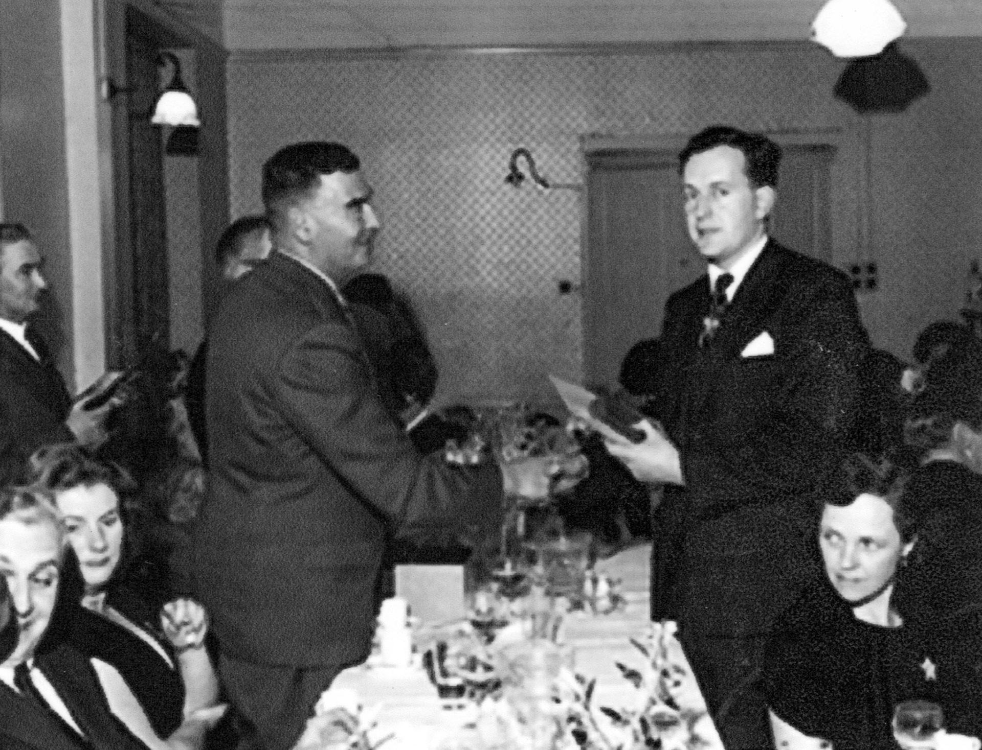 1960's Seaton Junction Sue West comments "I'm sure that's Mr Smith in the background". Christine Richards comments "When I worked there late 1969 to 1974 they held like a ball in Dolphin Hotel Ball Room. And also they did a evening at the then ABC cinema to see Ken Dodd live, and a trip to Paignton or Torquay to see the Black and White Minstrels with the magnificent Tiller Girls. Any photos of those occasions, long time ago but got wonderful memories still."Outstanding!!! When I worked there late 1969 to 1974 they held like a ball in dolphin hotel ball room when it was open. And also they did a evening at the then ABC cinema to see Ken dod live and a trip to Paignton or torquay to see the black and white minstrels with the magnificent tiller girls. Any photos of thoes occasions, long time ago but got wonderful memories still. (Courtesy Allhallows Museum, Honiton)