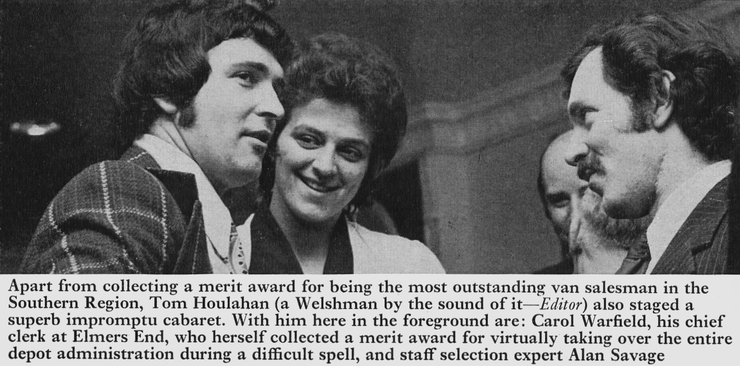 1974 Tom Houlahan and Carol Warfield from Elmers End, with Alan Savage. (Express News Summer)