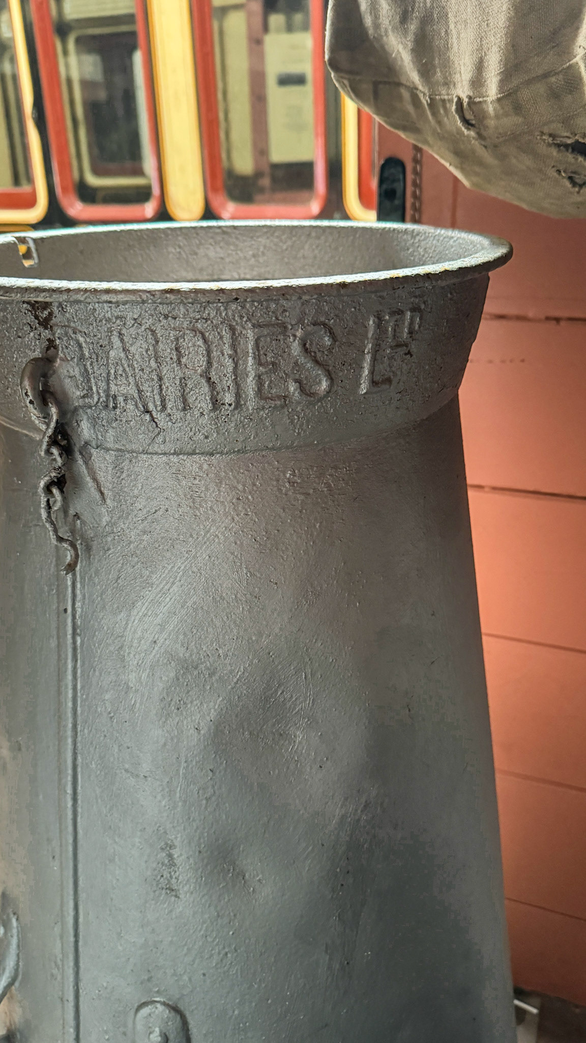 1930's 17 Gallon Churns, at the Didcot Rail Centre, 2024