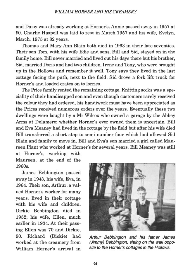 William Horner and his Creamery, Jill King