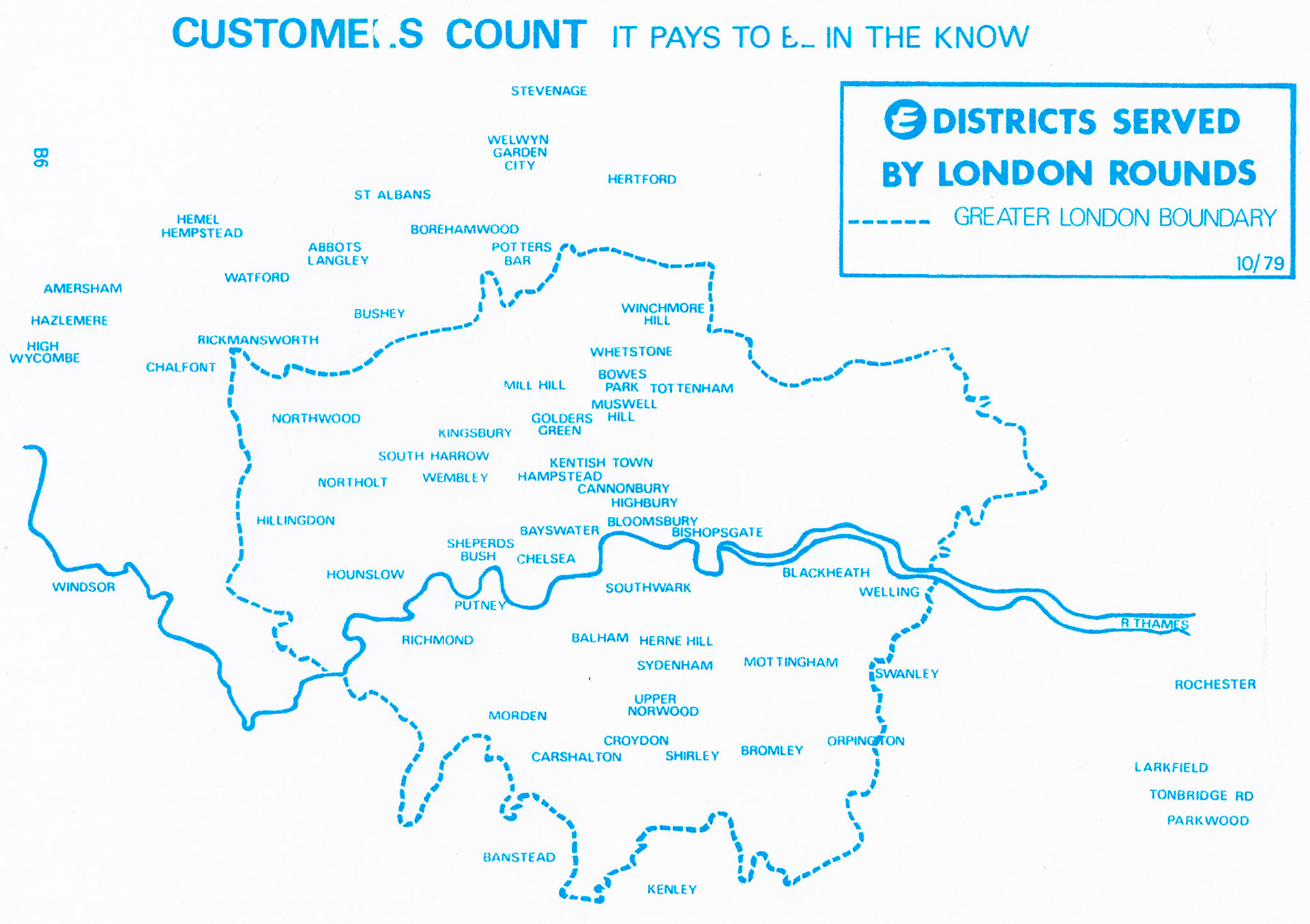 1979 London Depot Map/ Listing (Courtesy Paul Luke)