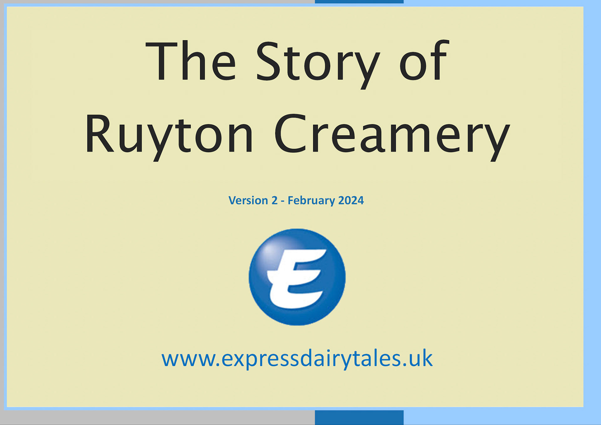 The Story of Ruyton Creamery, V2