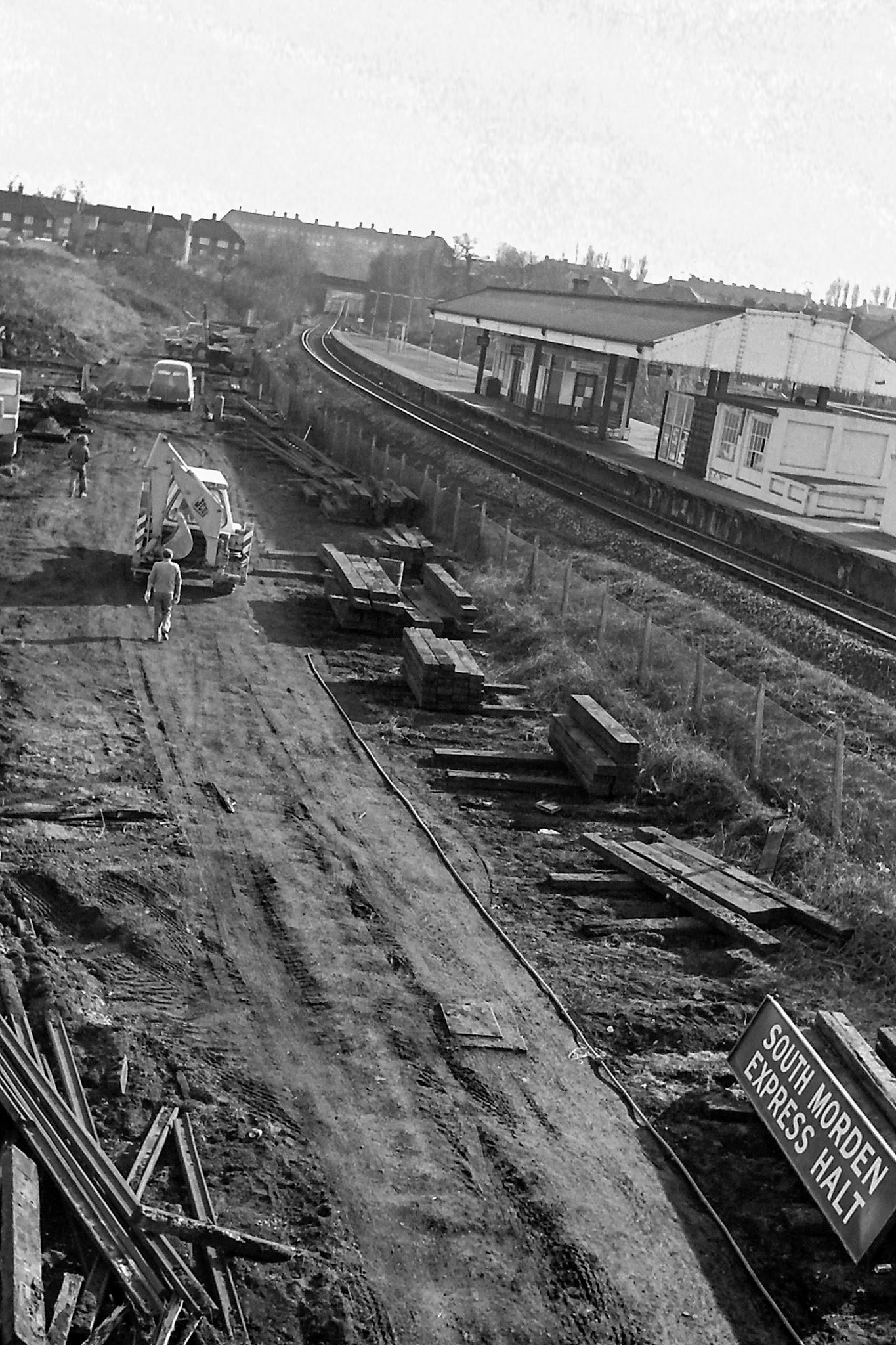 1979 South Morden rail siding and track removal. (Photographer Sam Jones)