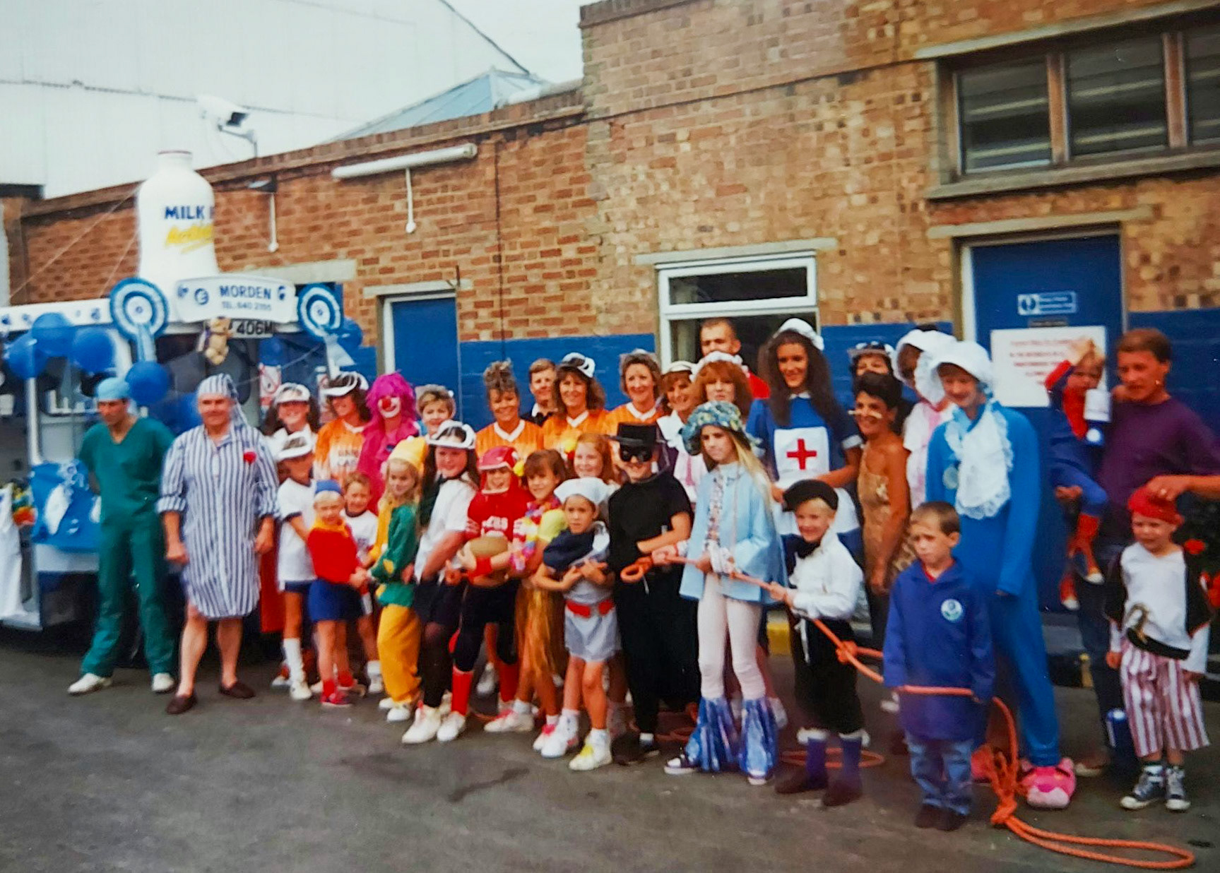 1990 Morden Depot raise £4000 for the Royal Marsden Hospital, organised by Peter Nye  (Courtesy Carole McCluskey)