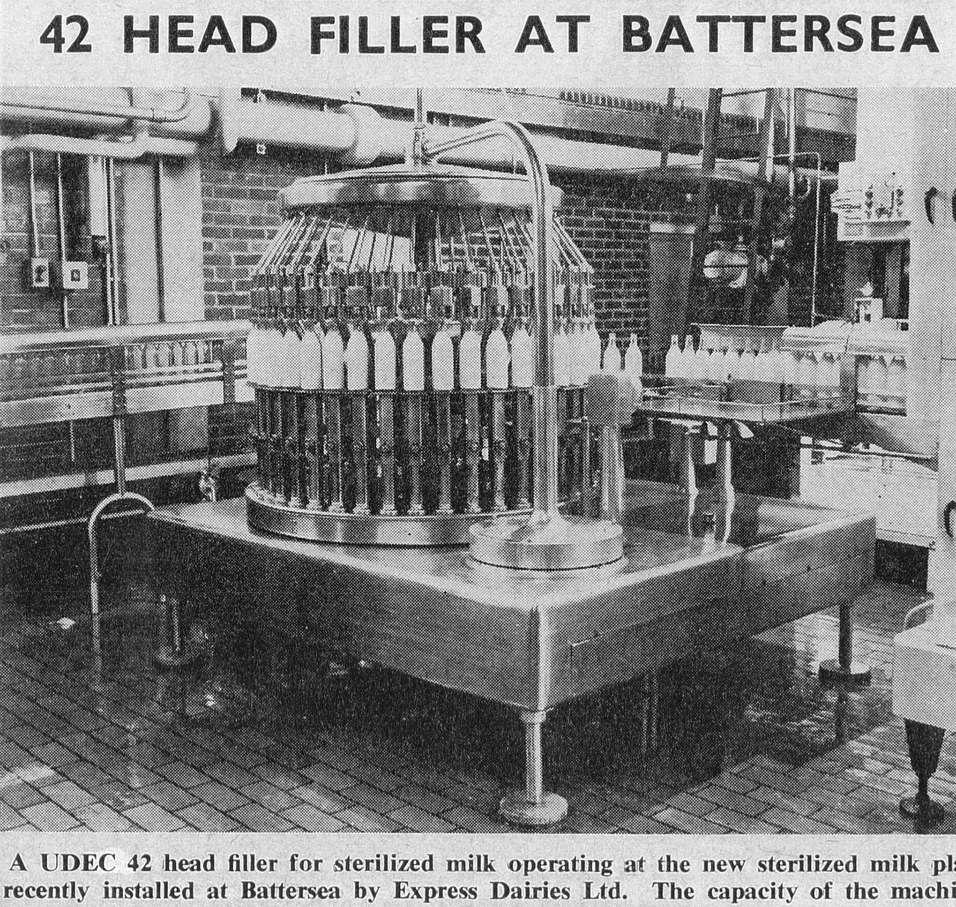 1970s? Nine Elms-new UDEC bottle filler. (Courtesy Paul Luke)