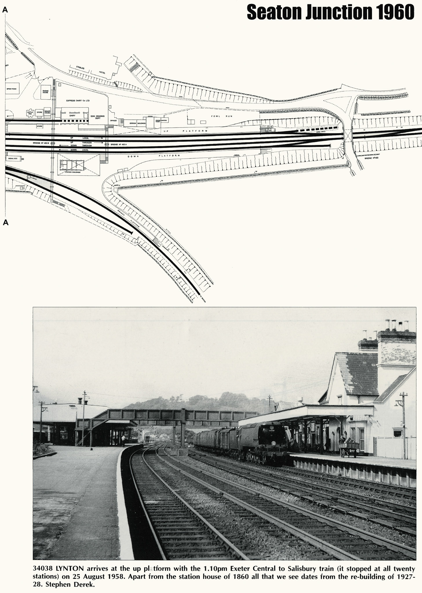 2012 Seaton Junction Survey-British Railways Illustrated August Vol 21 No 11 Page 481 (Author John Nicholas)