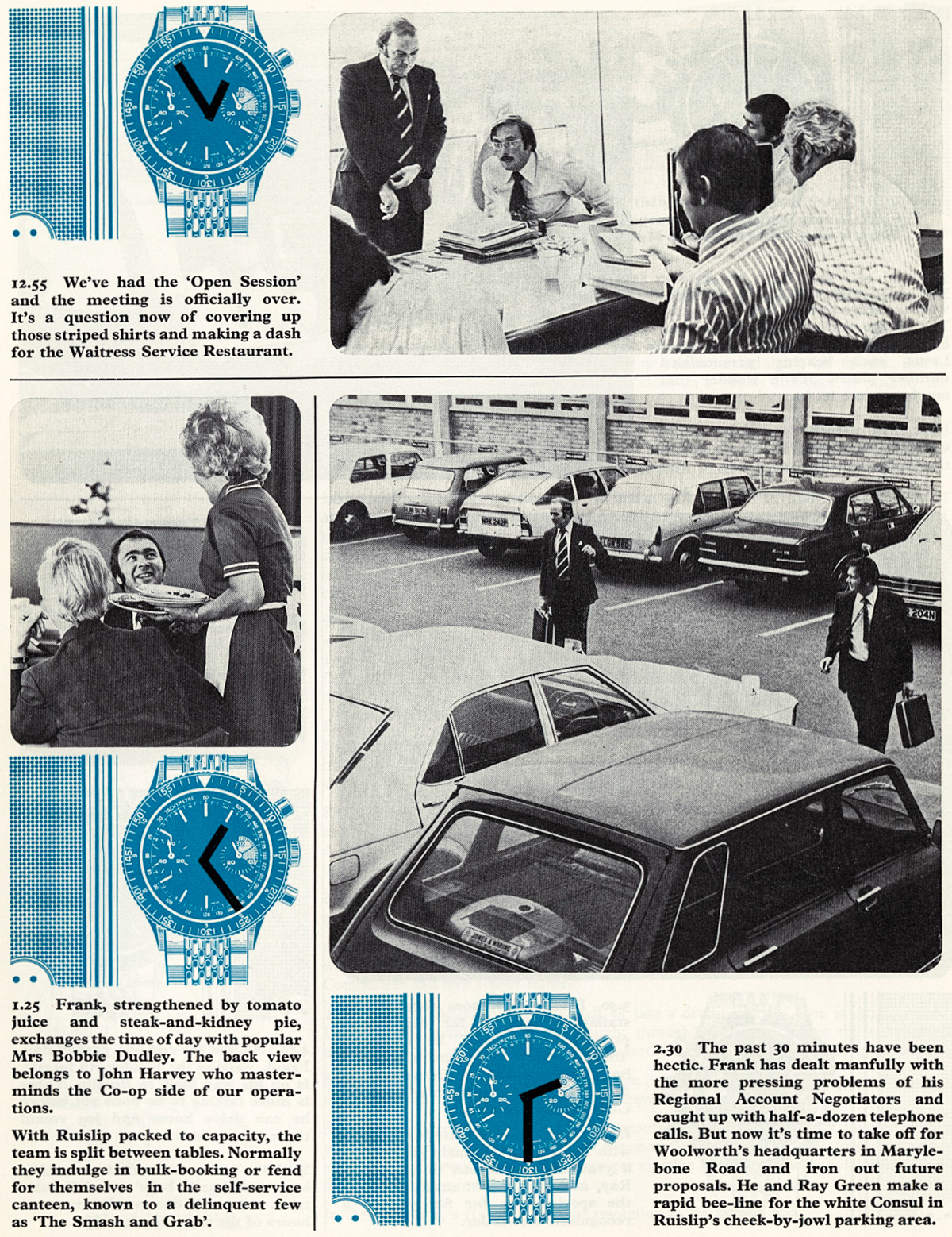 1976 - Day in the life of Frank Wheeler, Eden Vale National Accounts Manager