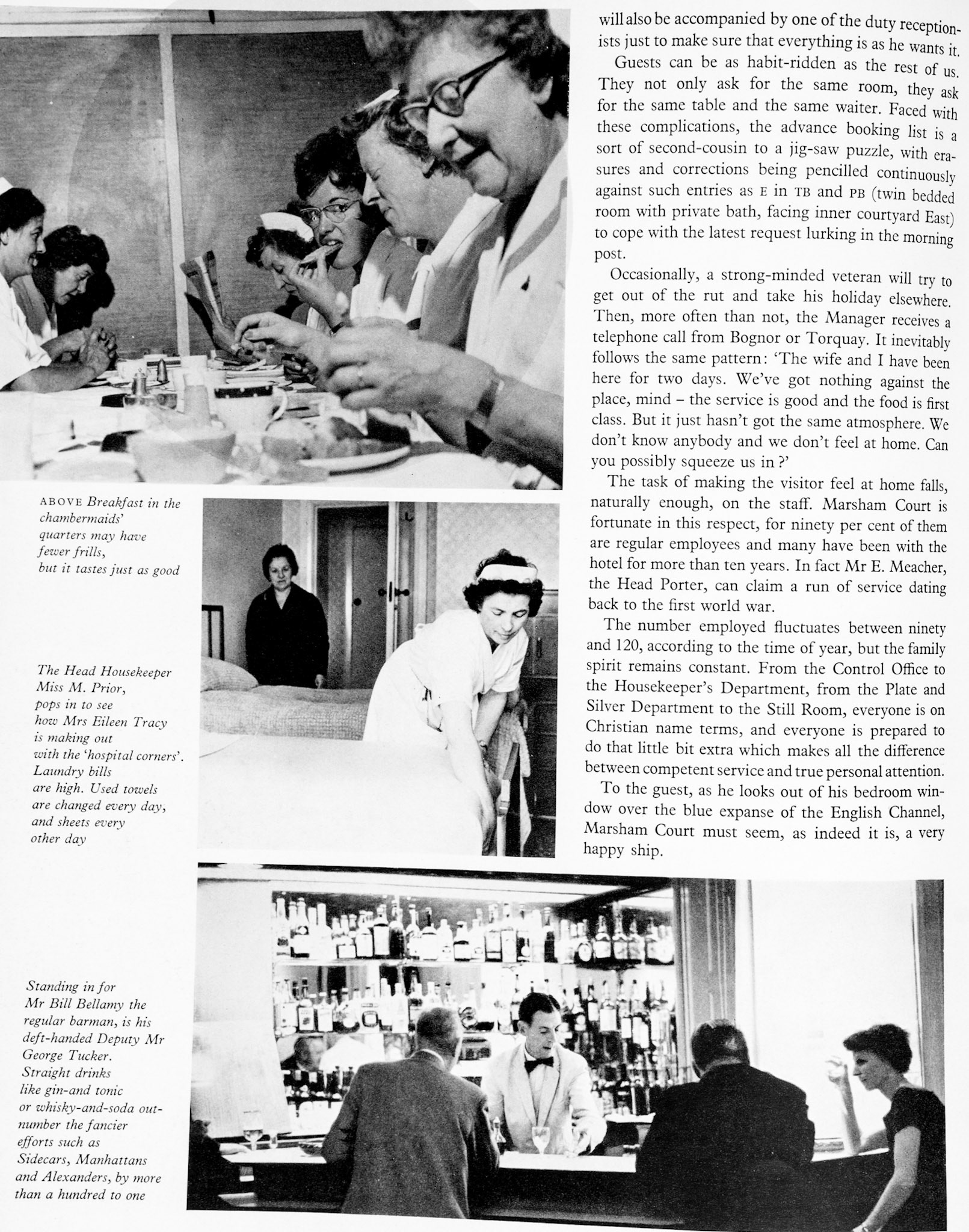 1961 Marsham Court Hotel, Bournemouth feature article. (Express News Autumn)