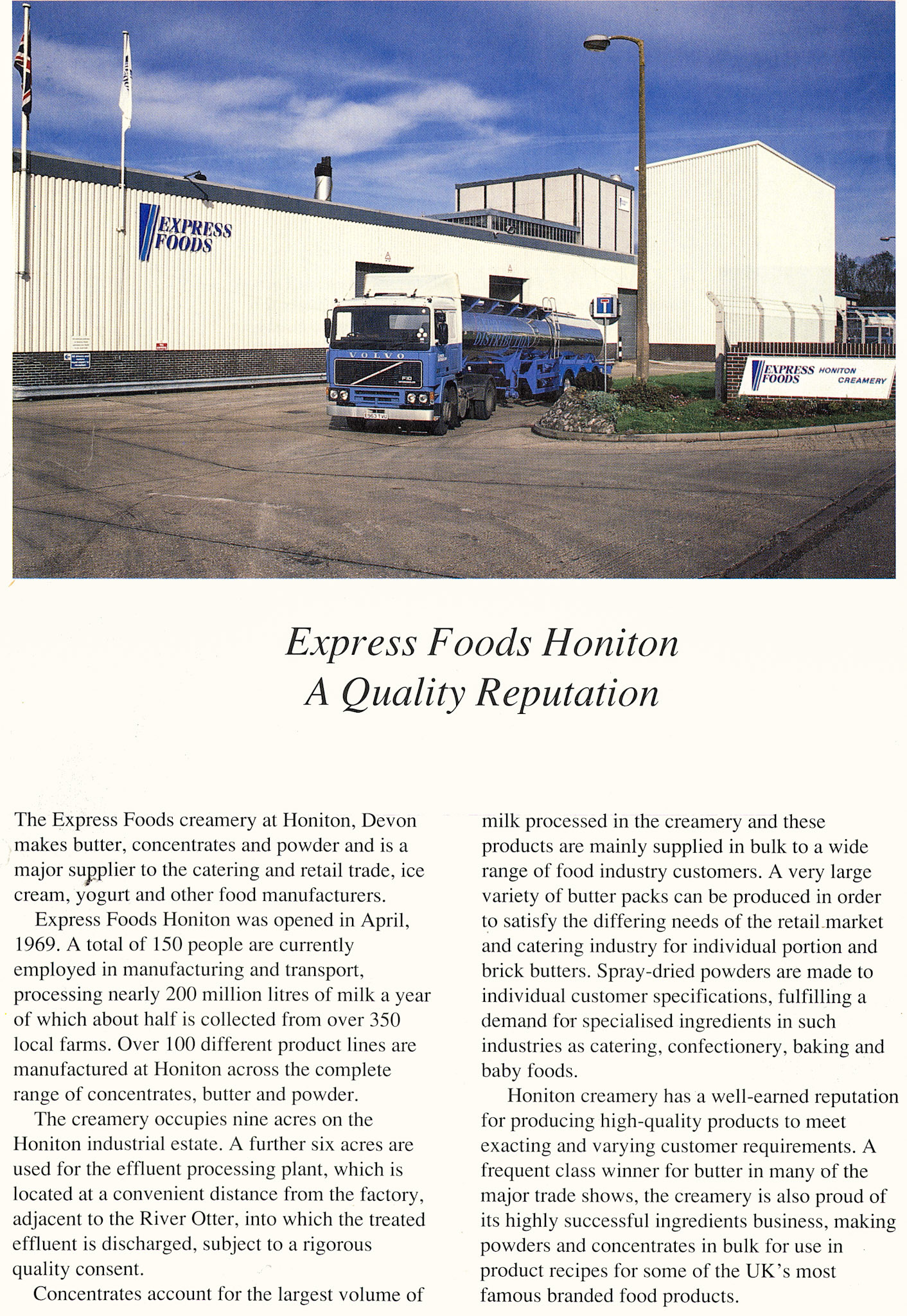 1990 Honiton Introductory Leaflet. (Courtesy Soo Rose-Cook)