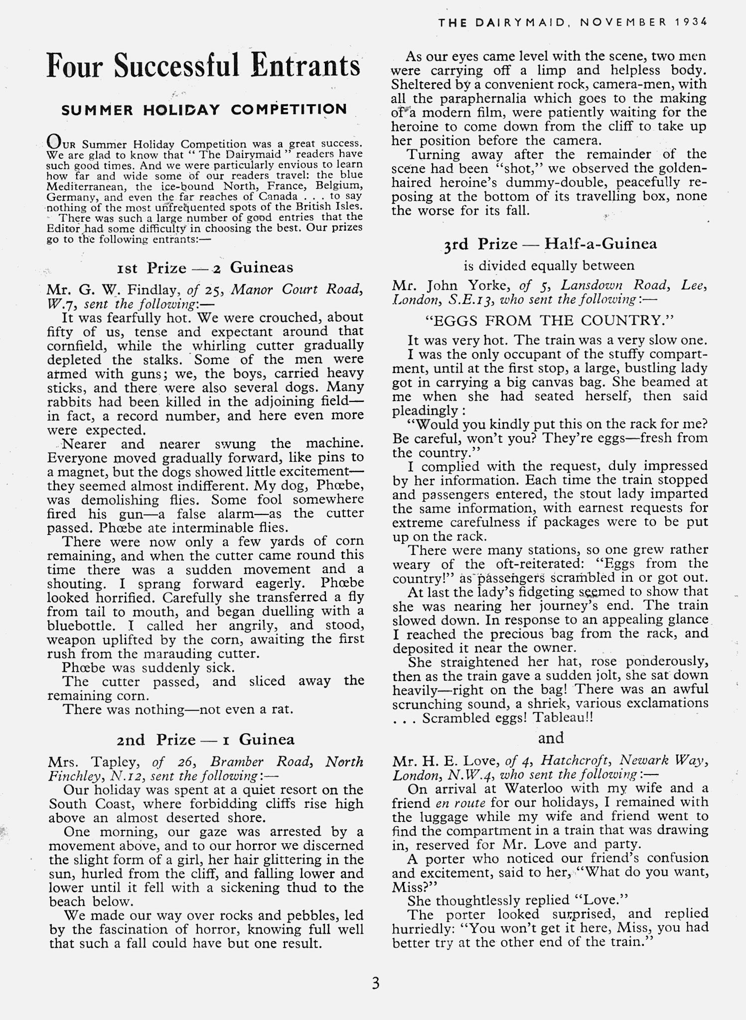 1934 November-Dairymaid Magazine 41 Page 3  (Express Dairy Tales Archive)