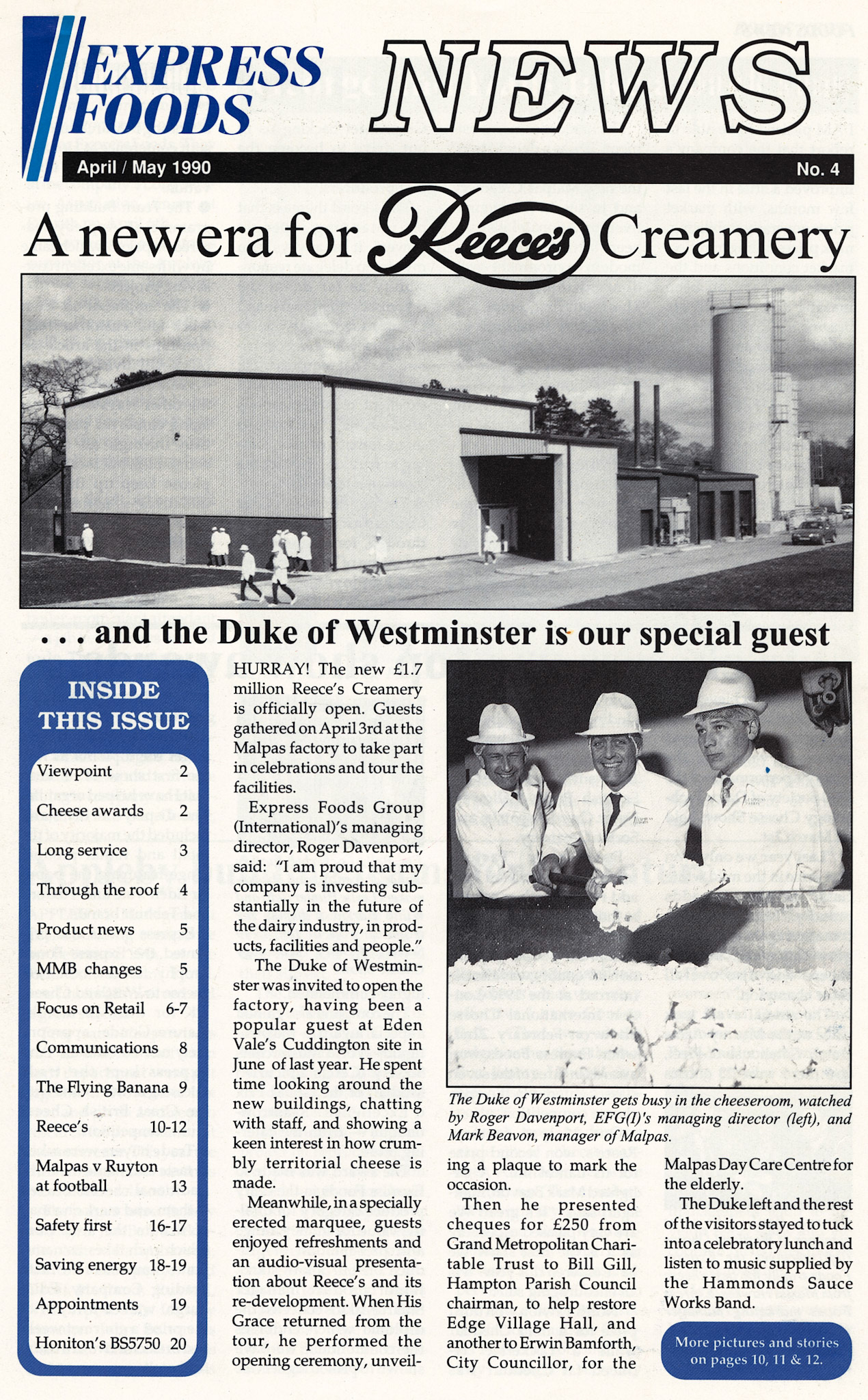 1990 Express Foods News, featuring Malpas