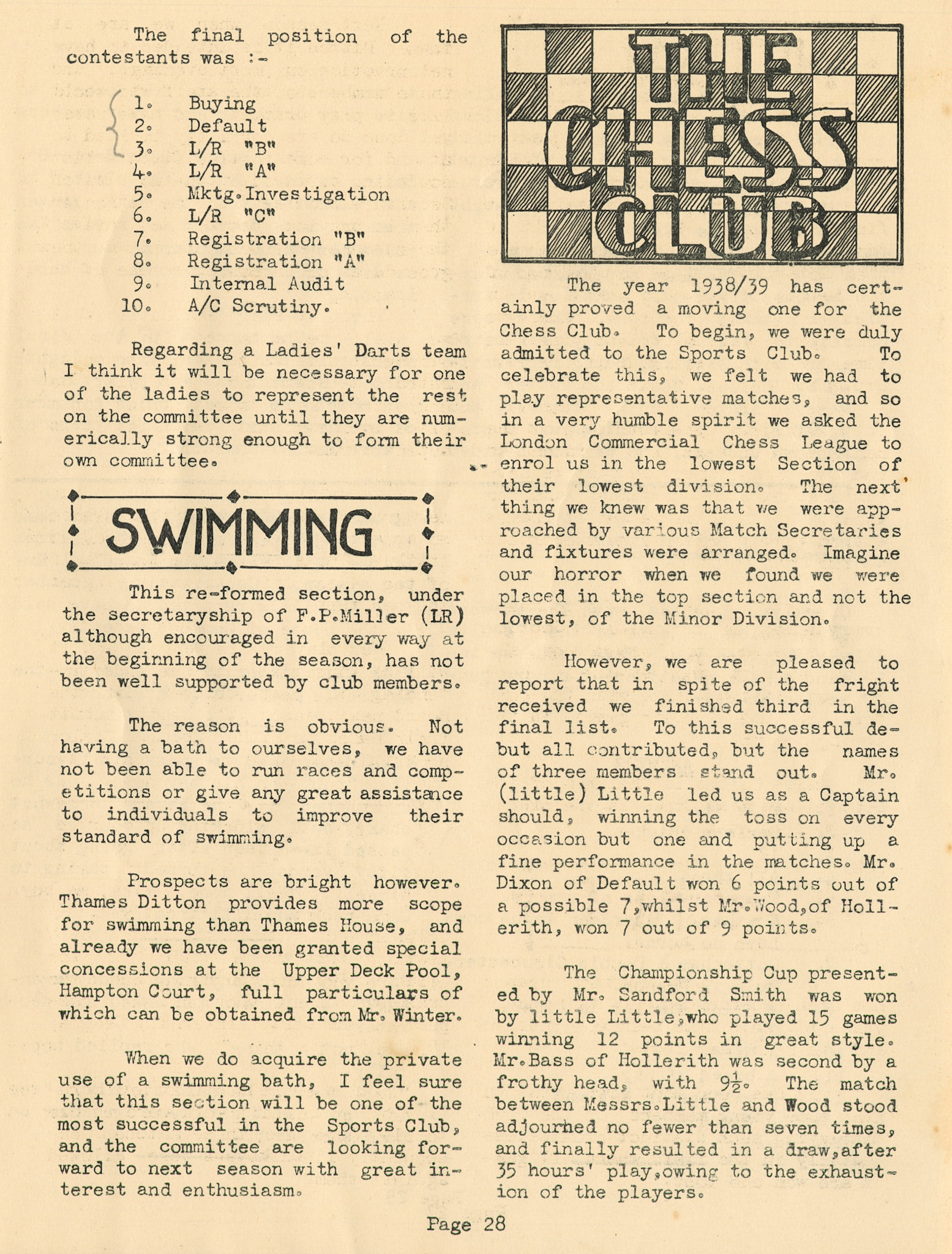 1939 'Milmarbo' in-house magazine, edition 4, published at the outbreak of WWII when staff were preparing to move to the newly constructed Thames Ditton HQ.  (Express Dairy Tales publication)