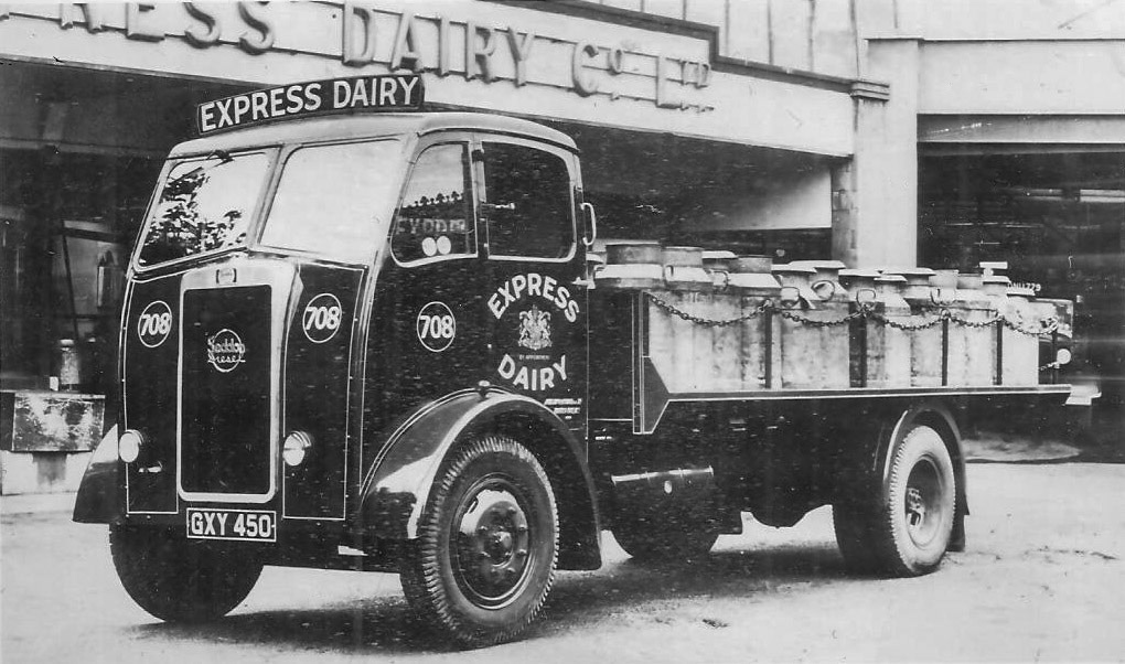 Express Seddon Churn Truck Reg: GXY 450 Fleet No 708 at Rowsley (Courtesy Michael Aldread)