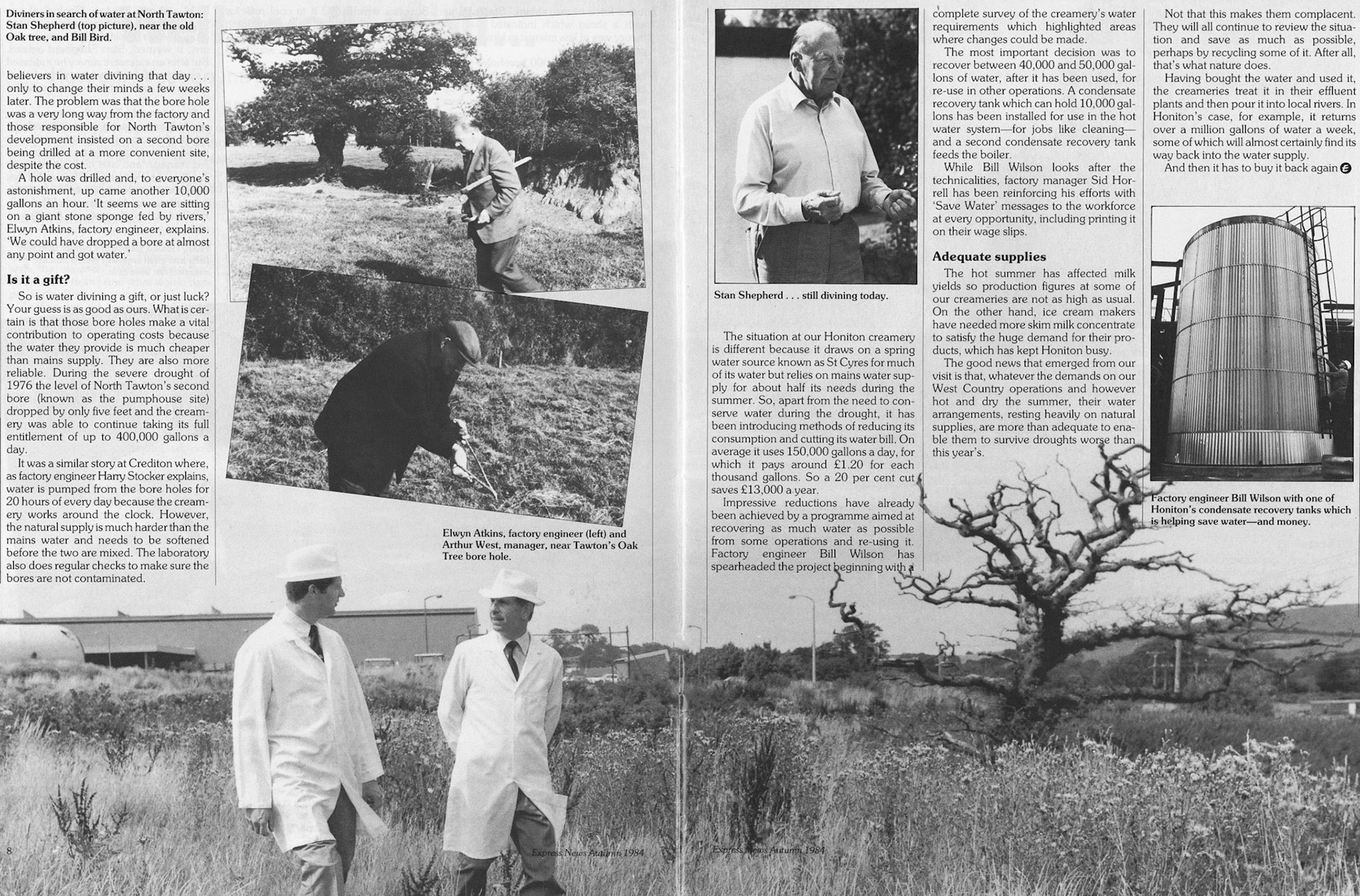 1984 Drought and how it affected Crediton, Honiton and North Tawton