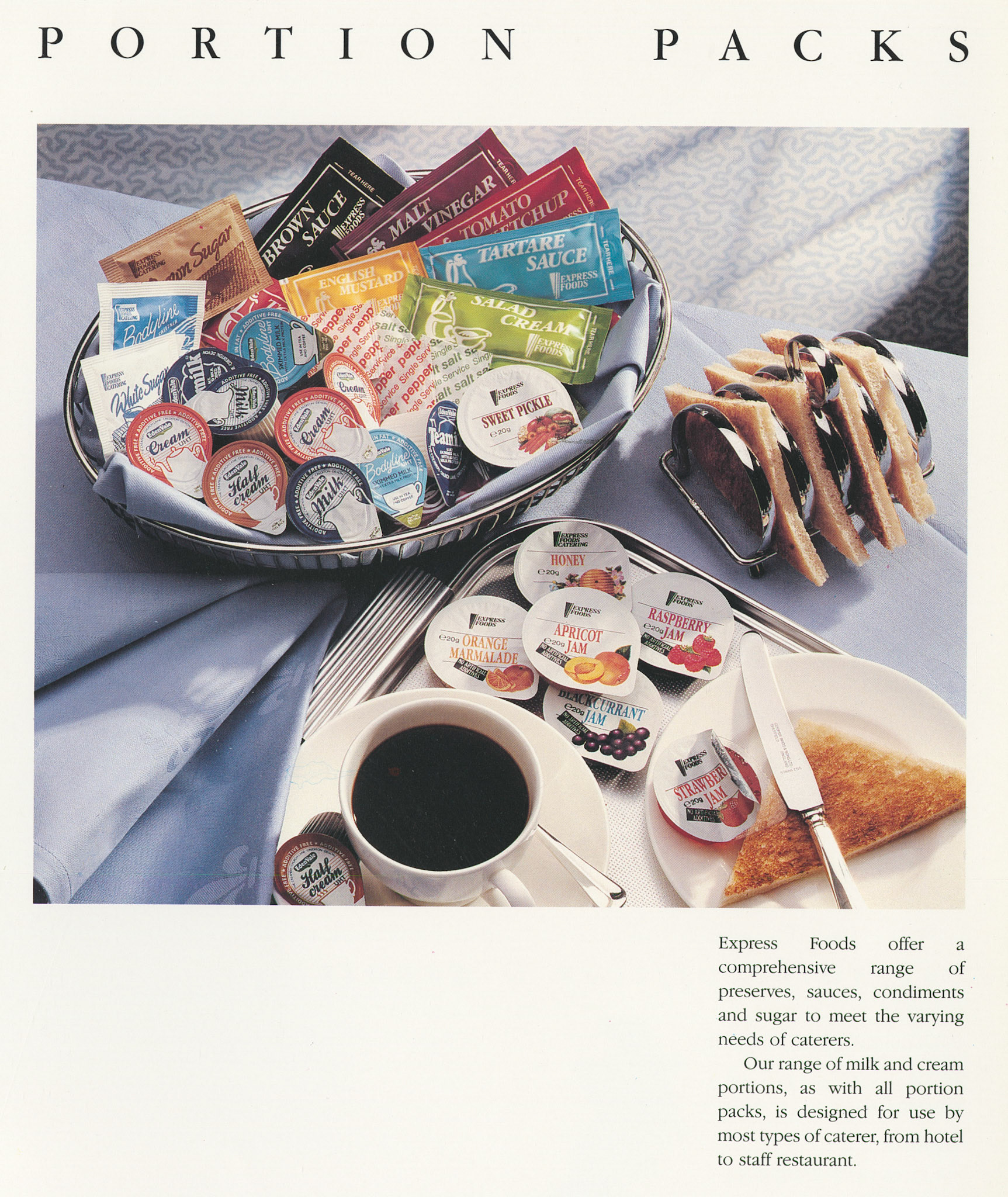 1993 'Quality Foods from Express' brochure, announcing Express Foods Radial Ltd. (Courtesy Paul Luke)