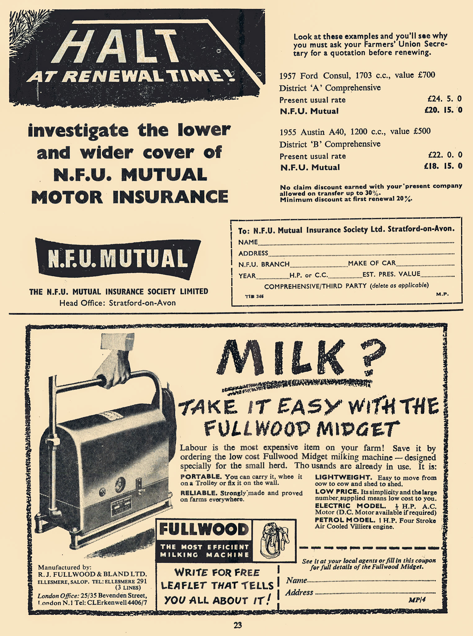1954 Milk Producer magazine-April (Express Dairy Tales archive)