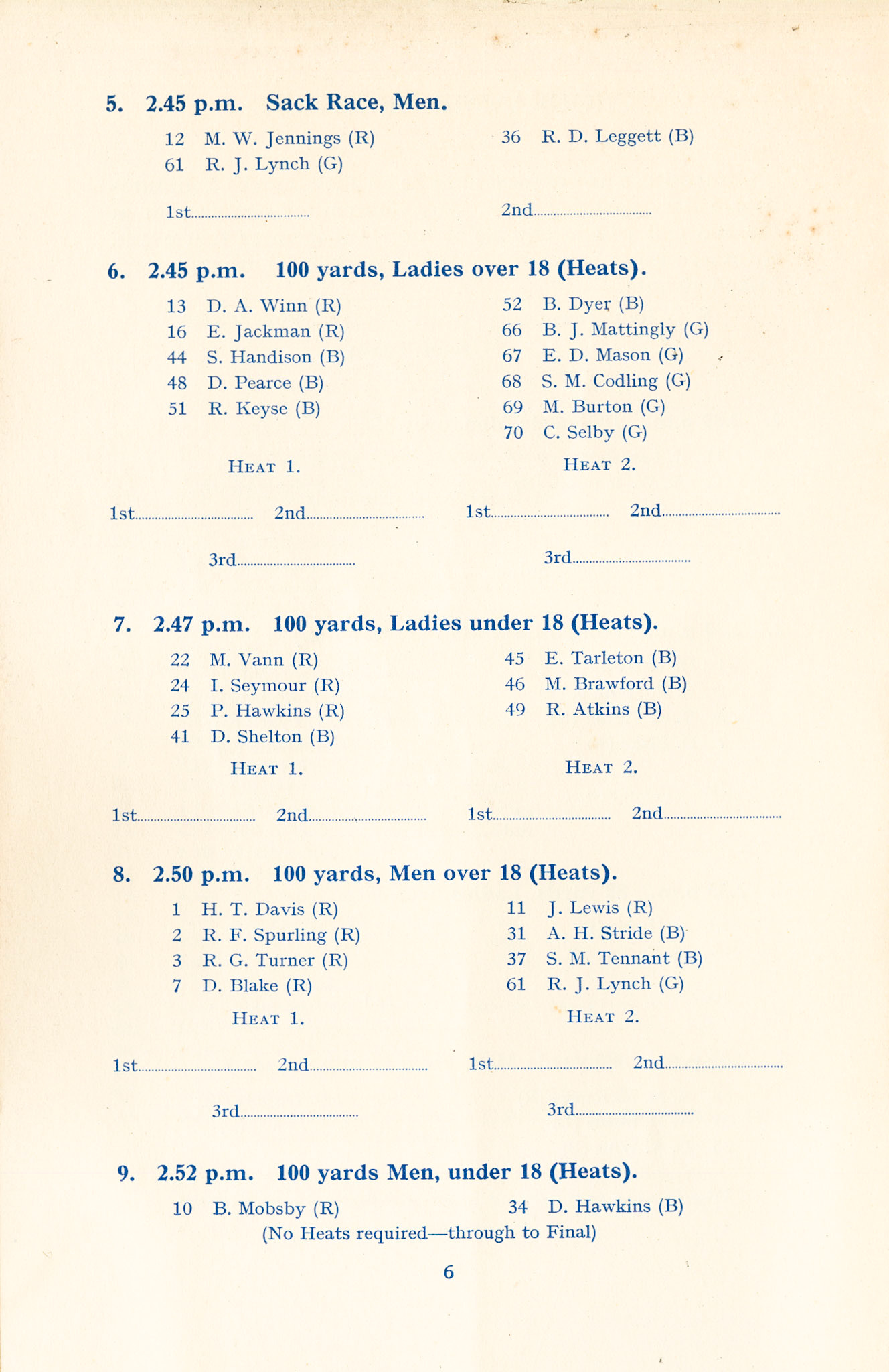 1954 MMB Grand Gala (21st Anniversary), 26th June