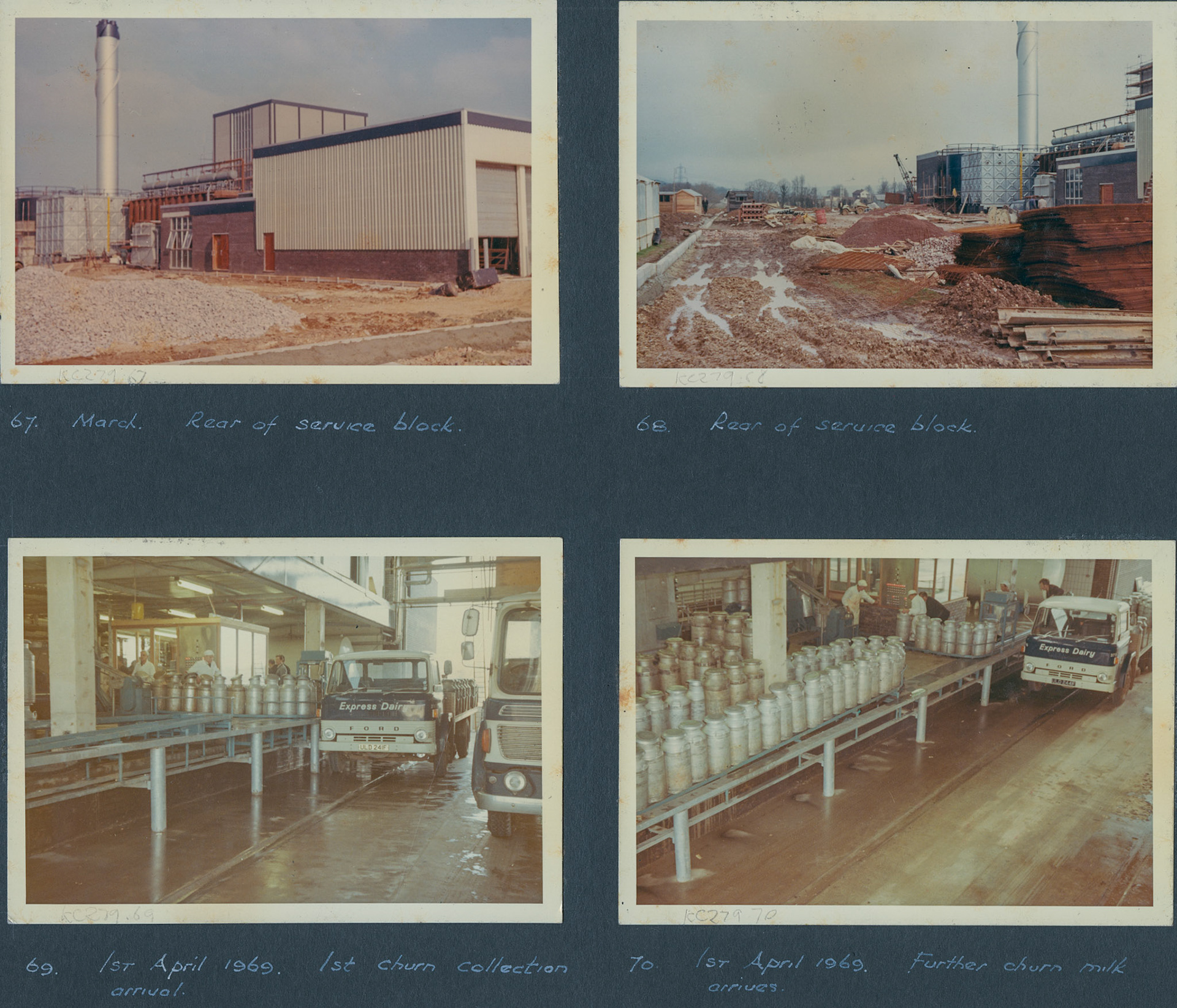 1968 A Photographic Record of the Construction of the Creamery (Courtesy Allhallows Museum, Honiton)