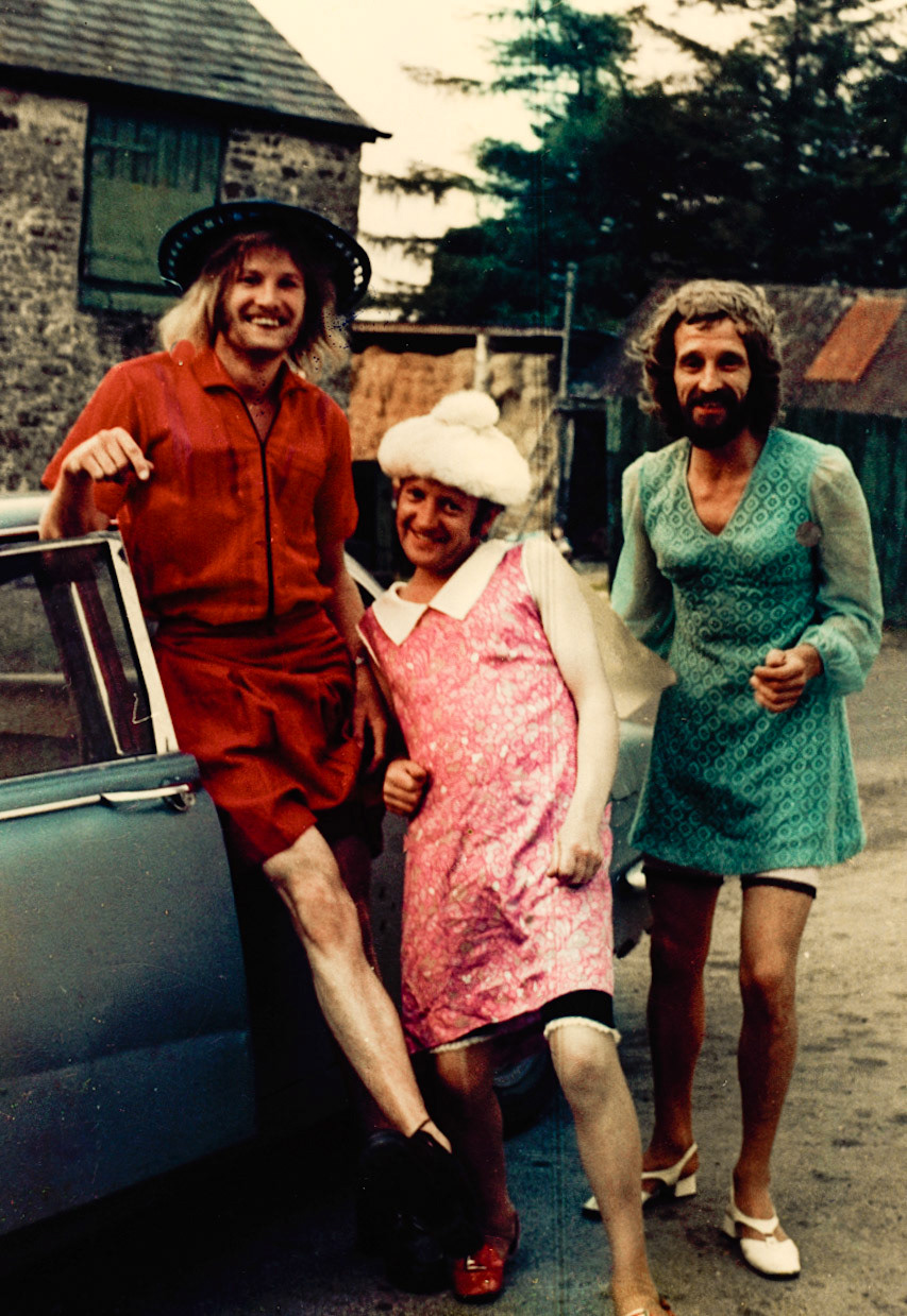 1970's "Charlies' Angels" Ann Worrall comments "They were contractors working in Cottage Cheese. Early 1970’s - Jack Simcoe on right, Titch in the middle and possibly Stuart McMinn on the left". AnneDavid Moore adds "Yes, they lodged at my mum and dads house" (Courtesy Joe Lyons)