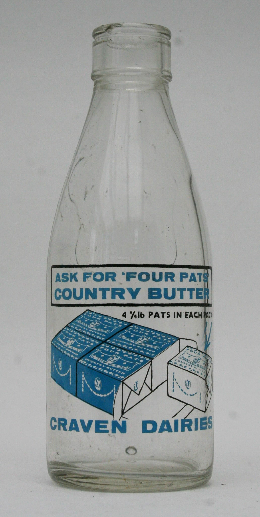 1950's Craven Dairies bottles (Courtesy Mark Hudson)