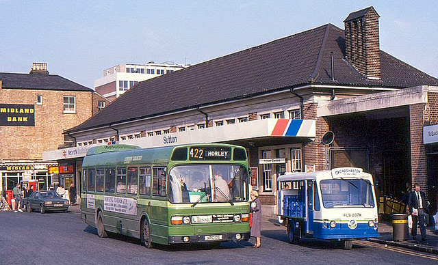 1990's? Carshalton float by Sutton Station. (Courtesy Michael Aldread)