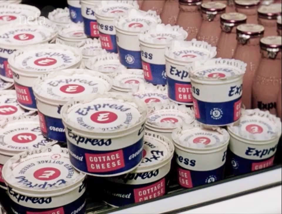 1960's? Express cottage cheese in early plastic pots (Courtesy Paul Smith)