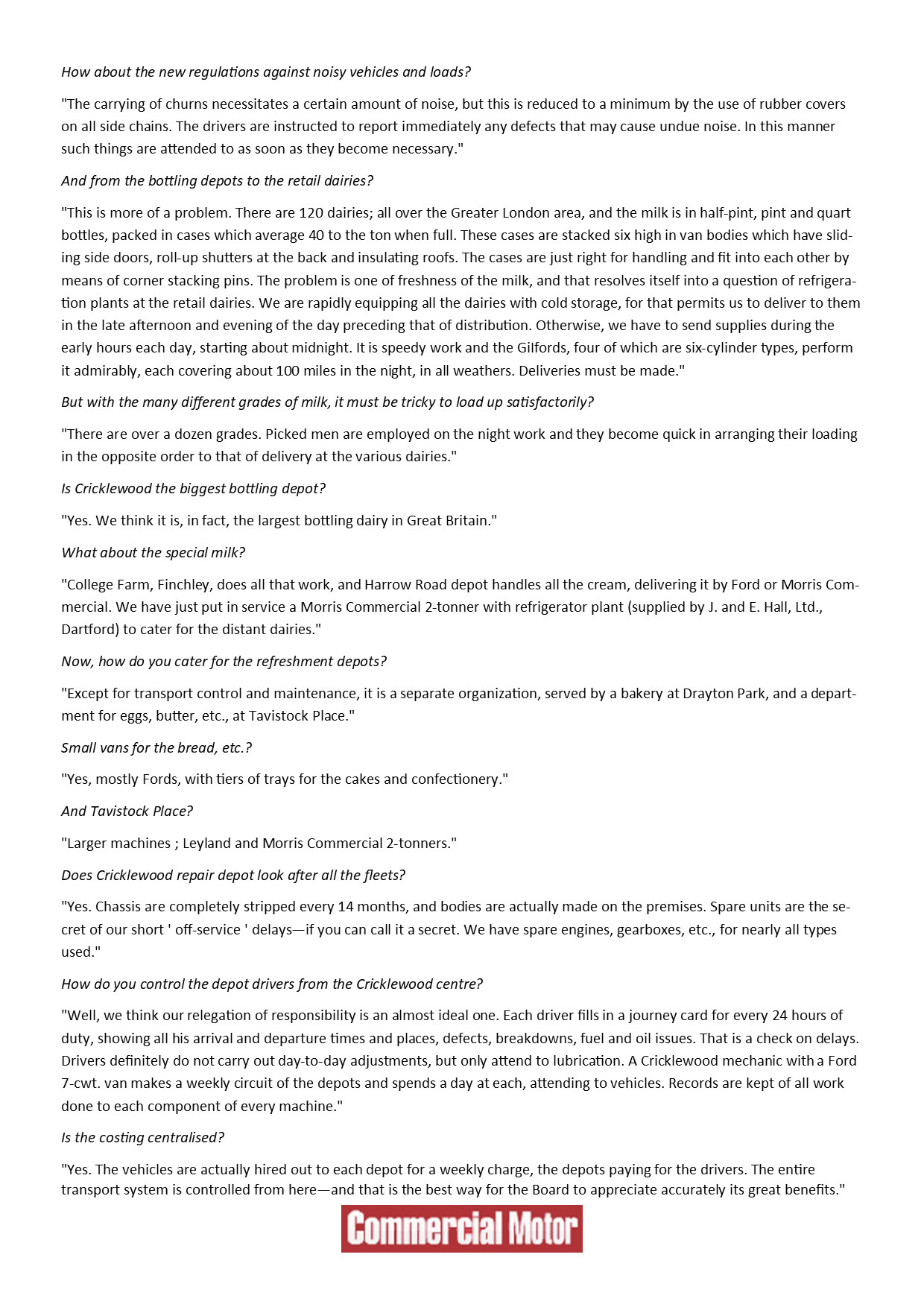 1931 Extract from Commercial Motor Archive, Page 2