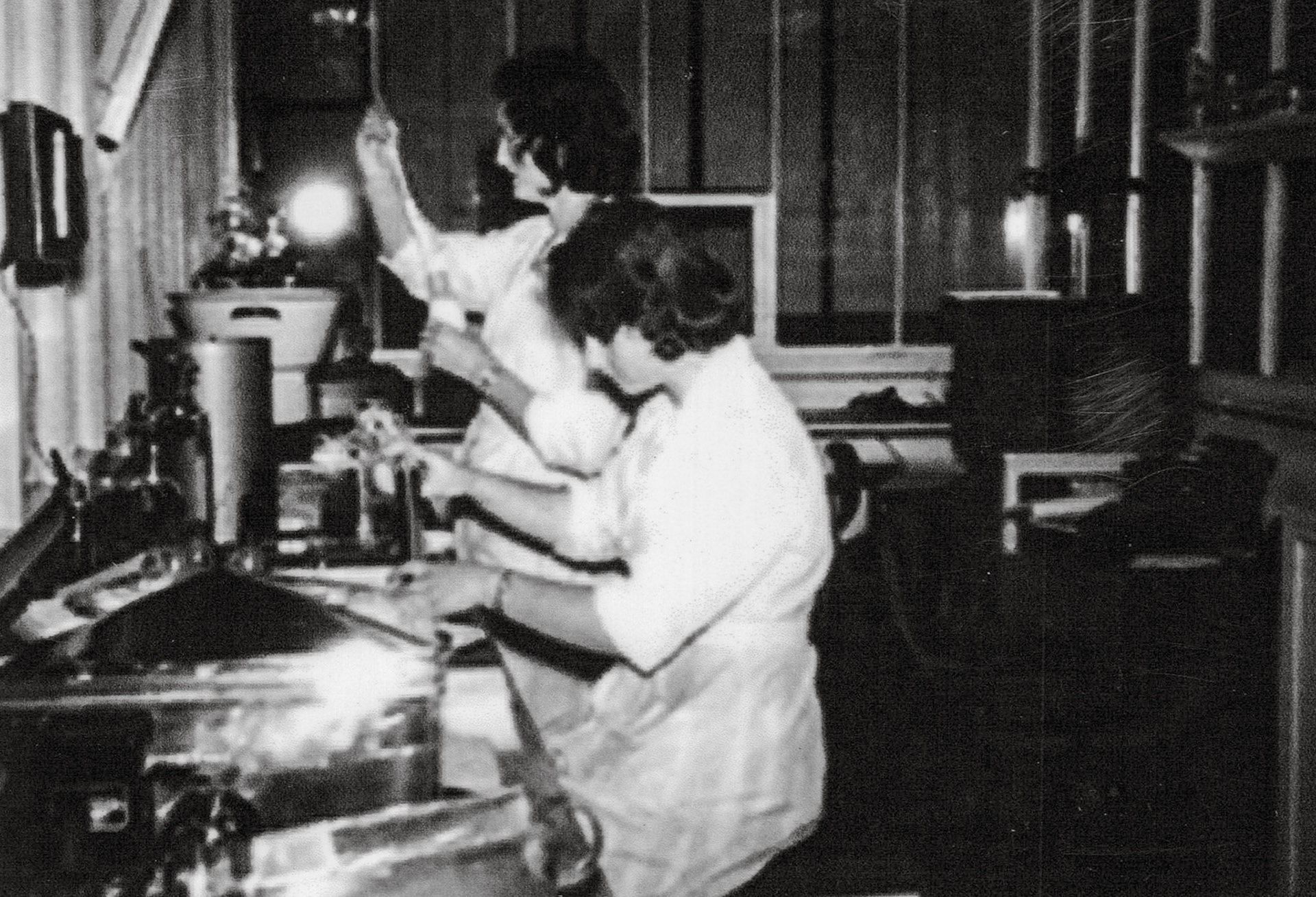 1964 Frances Keene comments 'Thank you for sharing this, this my mum Janet Real (in foreground around 1964)' (Courtesy Allhallows Museum, Honiton)