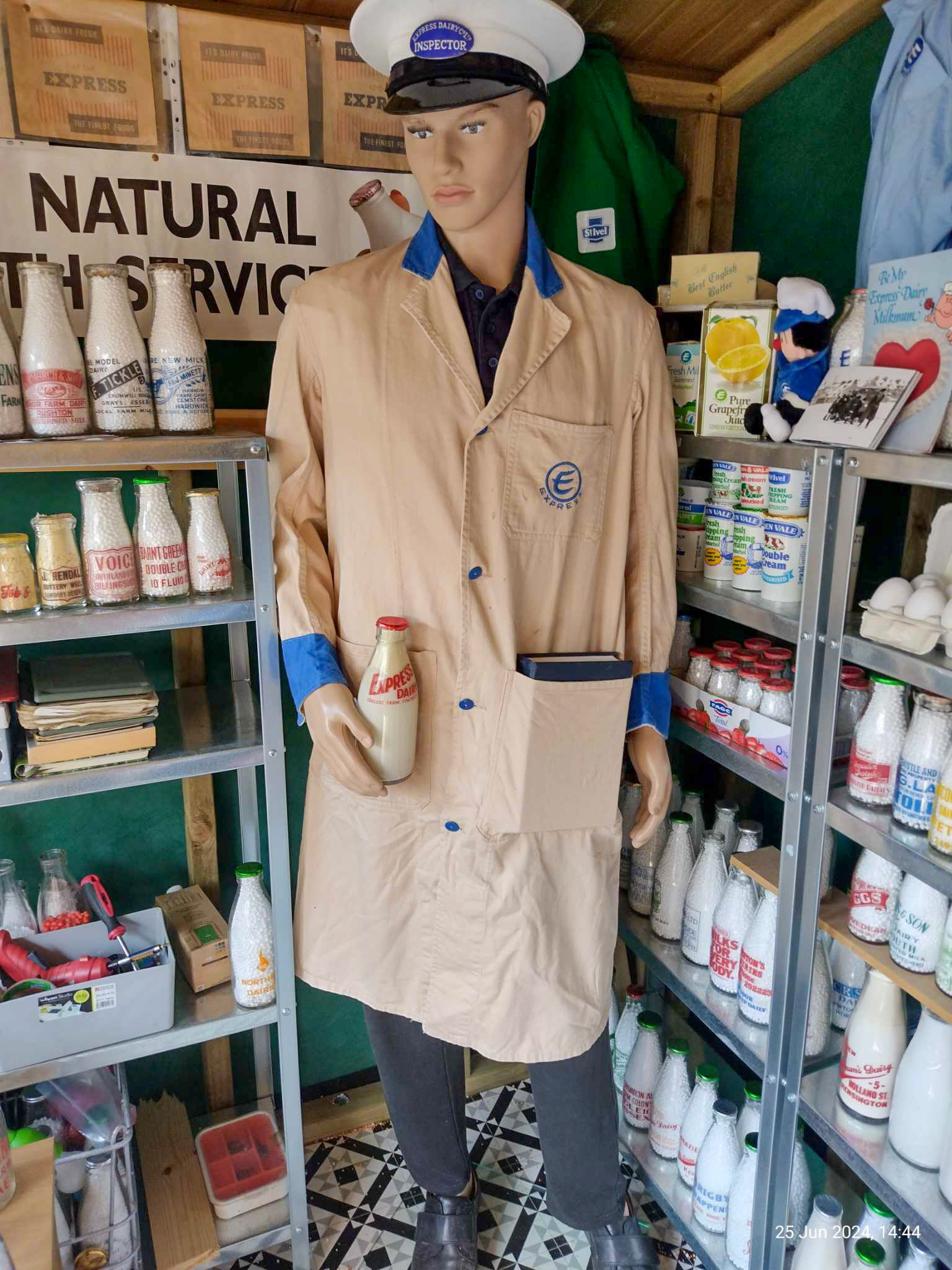 2026 Leslie Croxford's great collection of Express Dairy memorabilia (Courtesy Leslie Croxford)