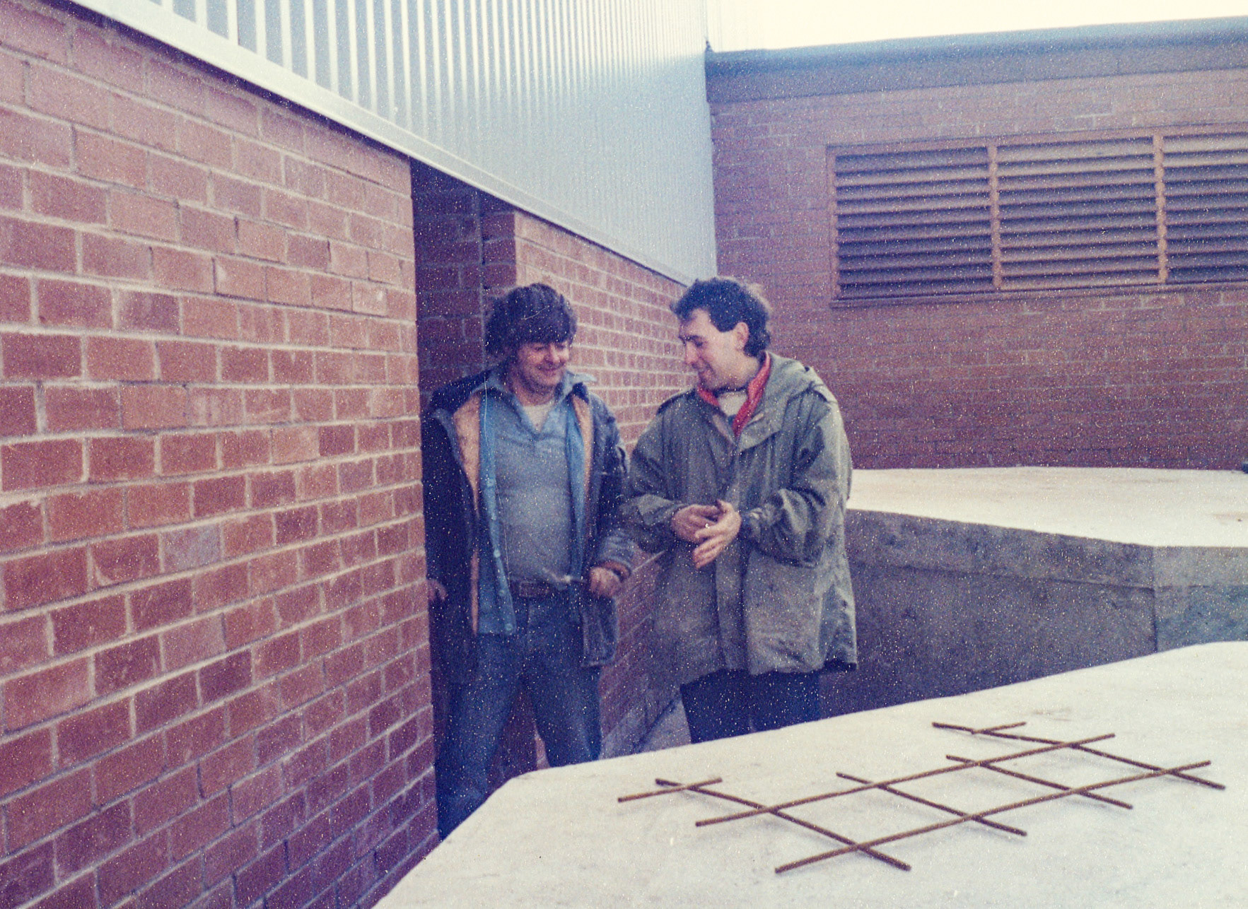1980s Exeter Processing-silo and milk reception construction. (Pictures by Syd Johnston, presented by his son Ian via Teresa Heal)