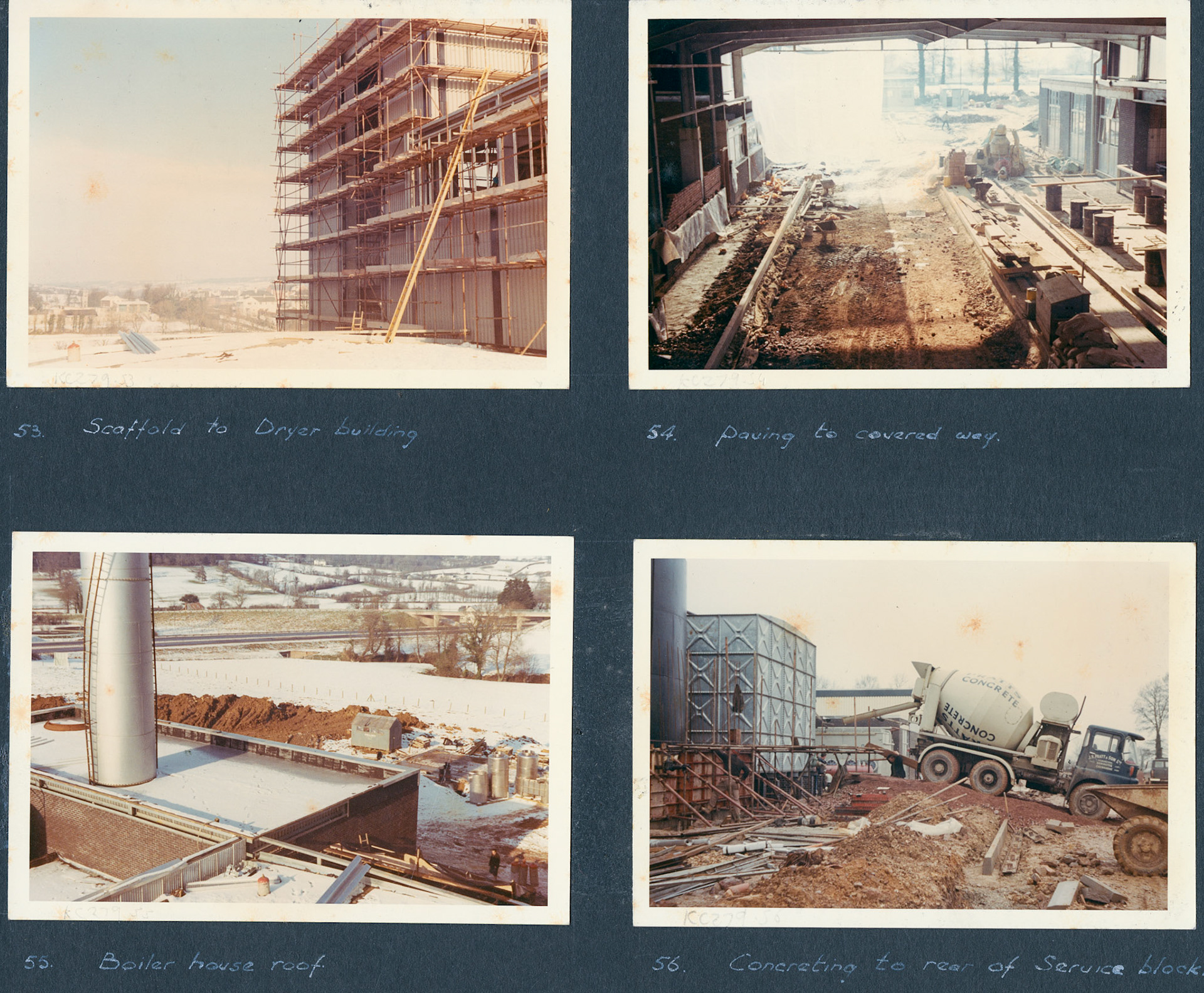 1968 A Photographic Record of the Construction of the Creamery (Courtesy Allhallows Museum, Honiton)