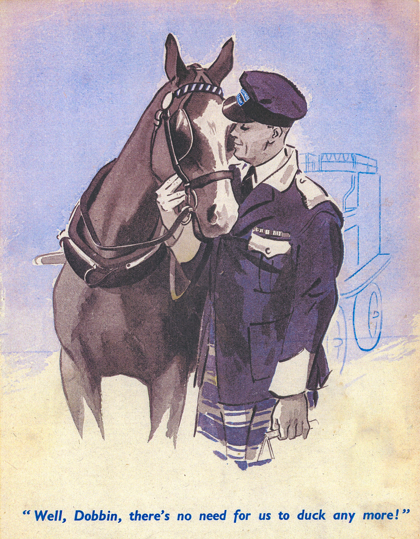 19404 Express in WWII, unknown artist (Courtesy Paul Luke)