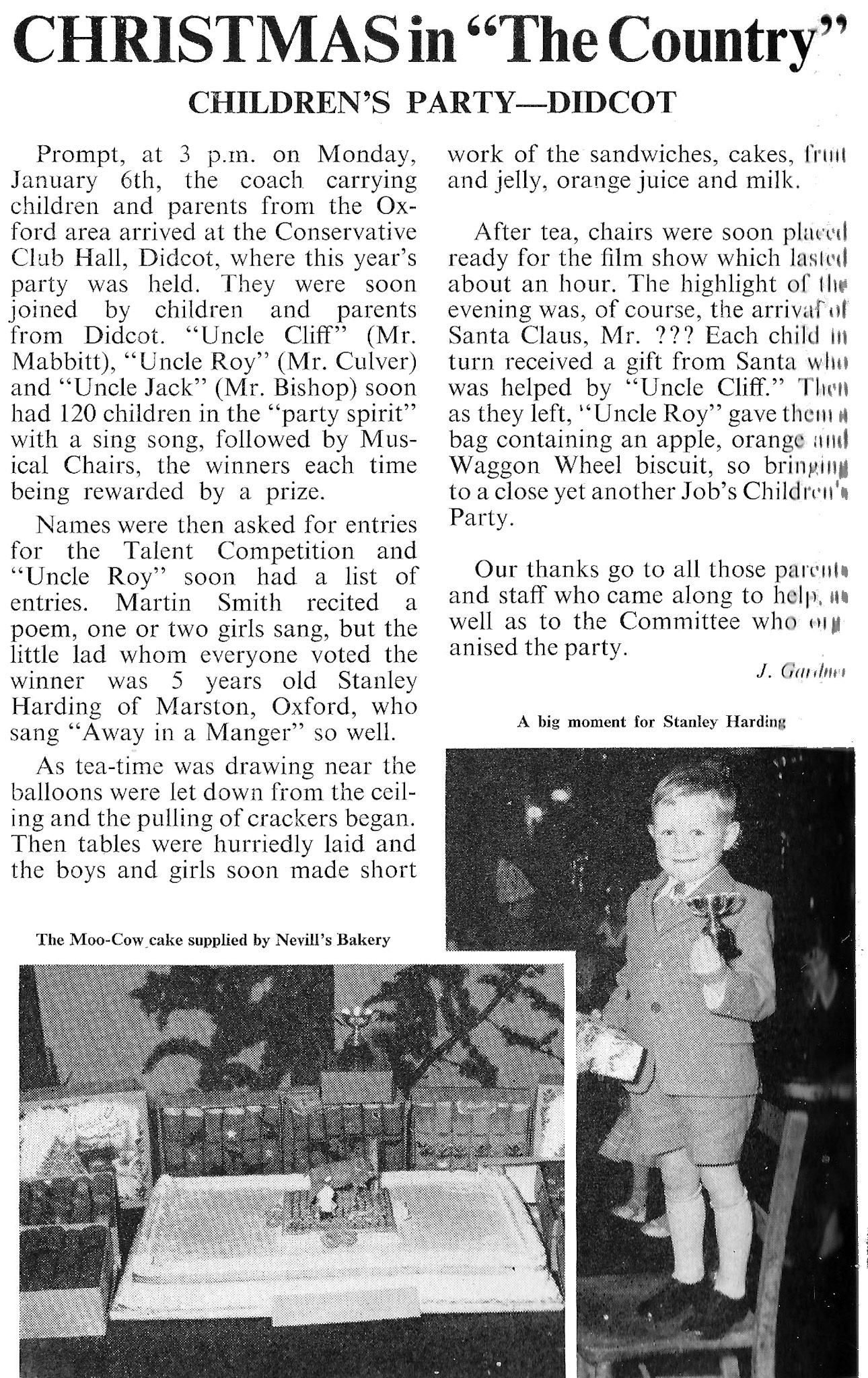1958 February-Job's Children's Party at Didcot. (Courtesy Book of Job, Roberts Foundation)