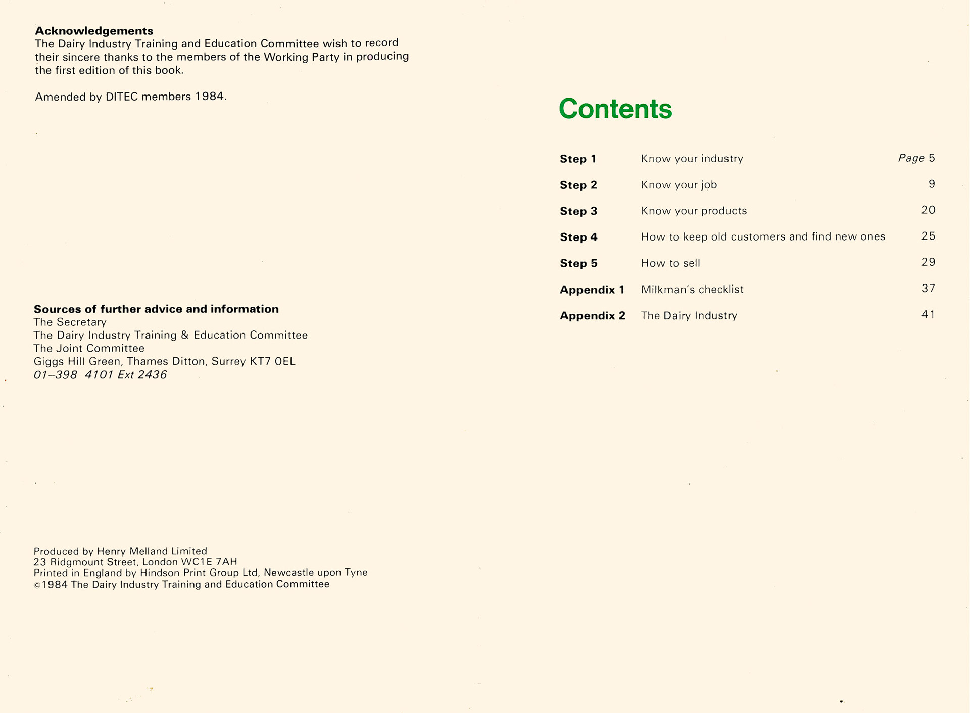 1984 'The Milky Way'-How to become a star milkman (DITEC)