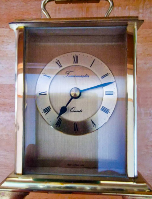1981 Carriage Clock presented to A.G. Green for 20 years service. (Courtesy Albert Green)