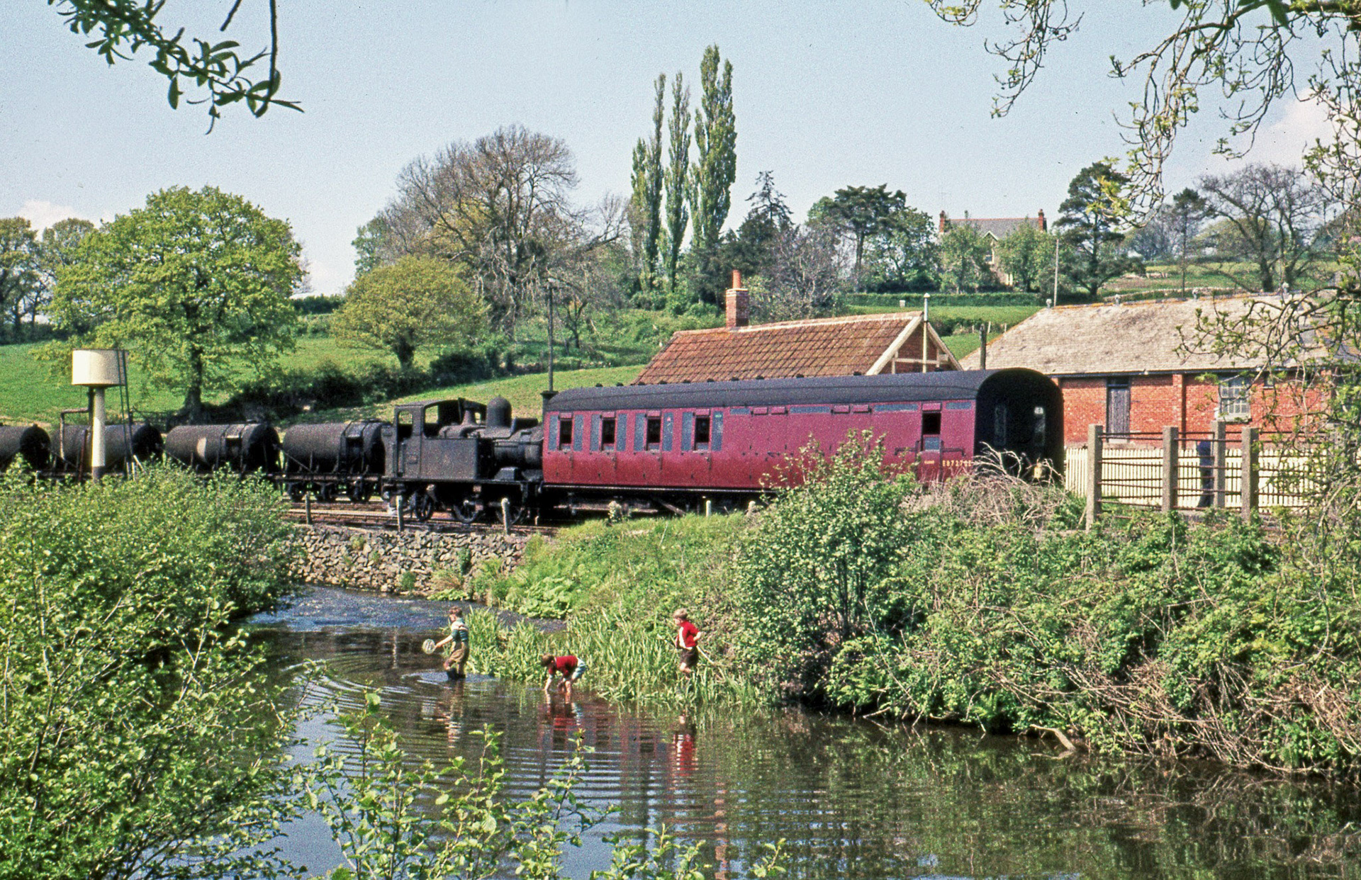 1950s Hemyock Station, Devon, in the 1950s, open for dairy traffic until 1975. (Courtesy Christopher Leigh)