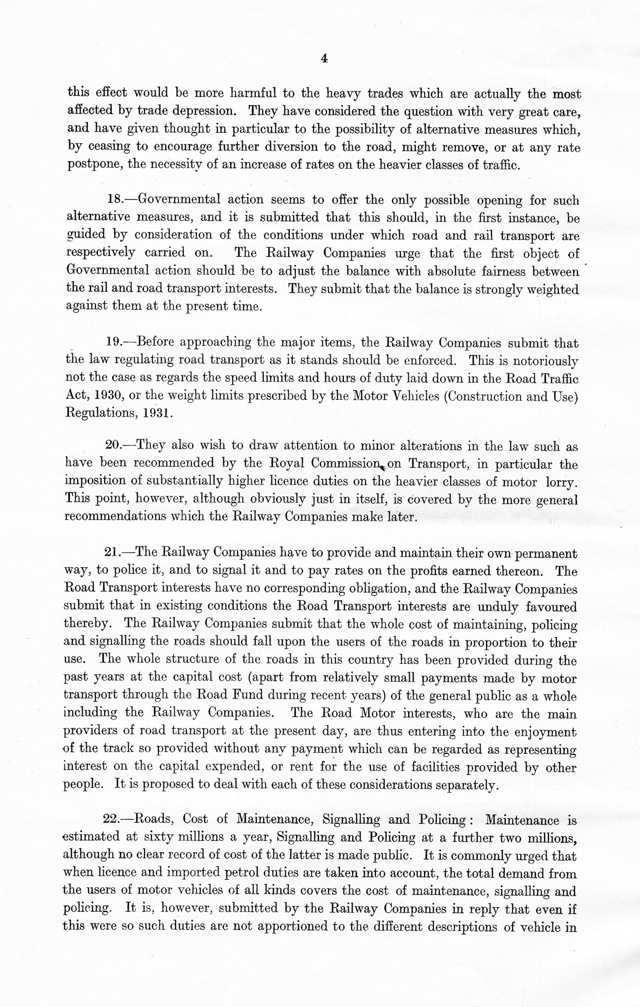 1932 Ruyton Co-operative Dairies-Royal Commission on Transport report.