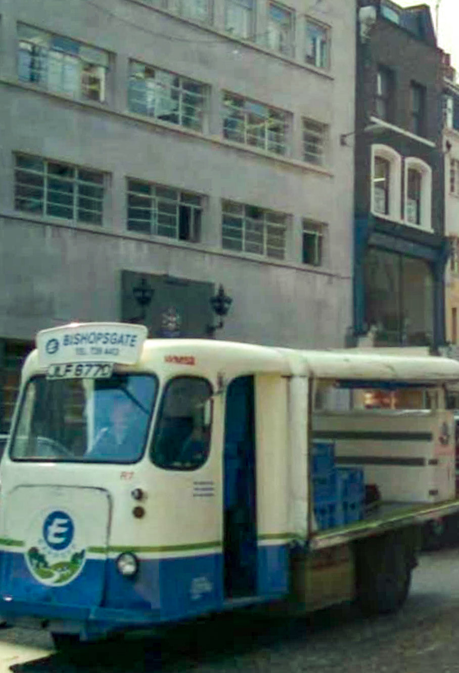 1980's Bishopsgate float in Liverpool Street, City of London. (Courtesy Noel Keady)