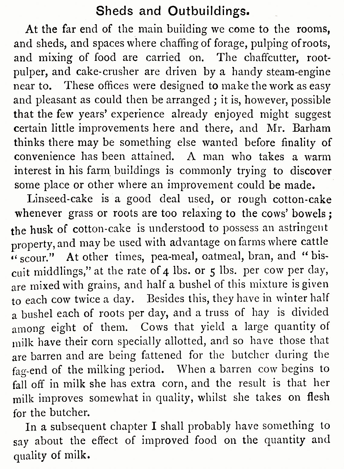 1896 "An Ideal Dairy Farm' Chapter 1 of 'British Dairying' by Prof. J.P. Sheldon, Second Edition.