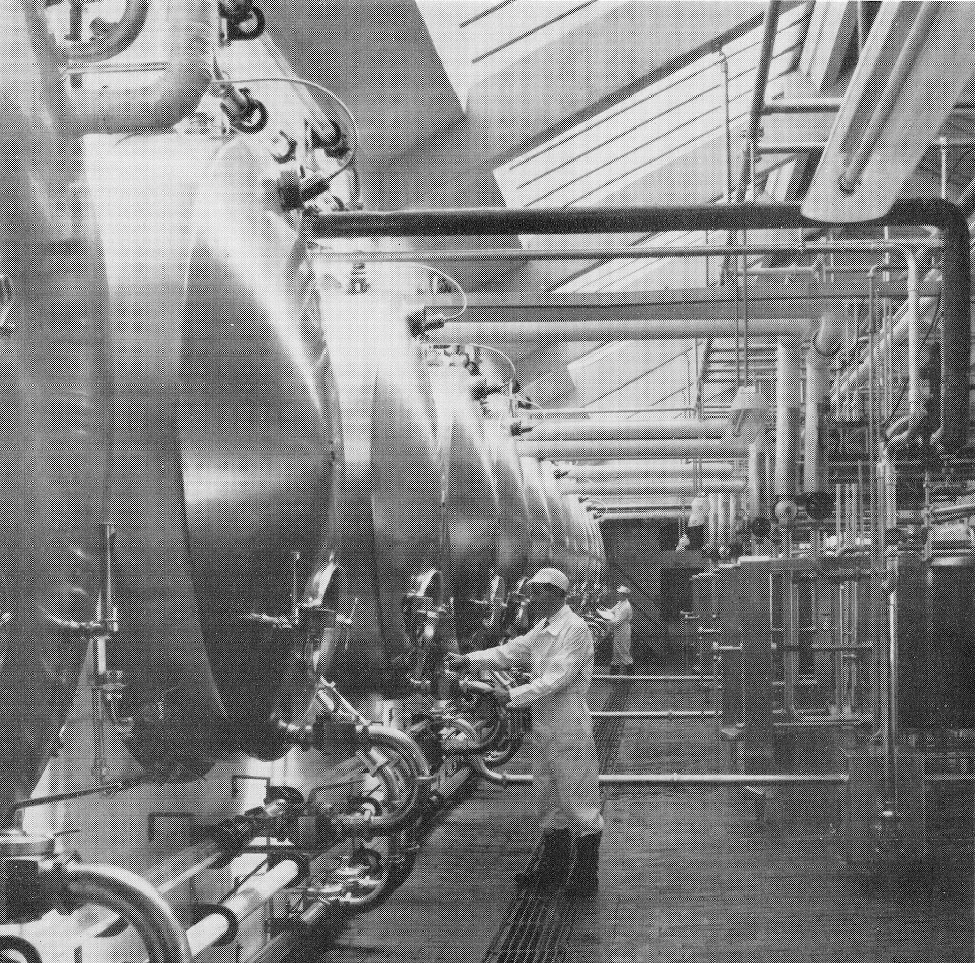 1955 South Morden-Raw and Finished Milk storage tanks (Image from Official Opening Brochure, courtesy Paul Luke)