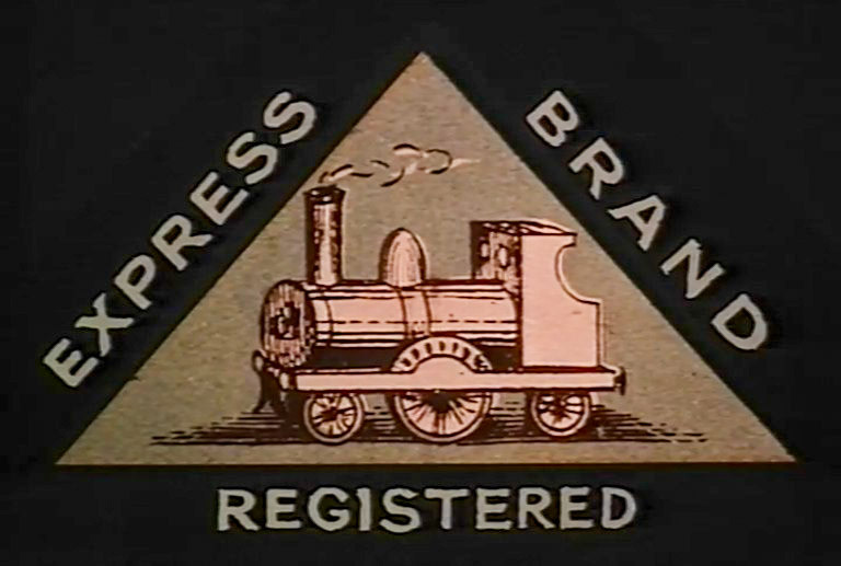 1860s The Express Country Milk Supply Company's logo featured a locomotive, and the Company motto was 'Quality &amp; Service'. (Express 125 Years video still)