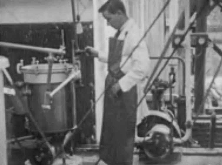 1938 Tarvin dairy farmer Mr G.B. Radcliffe installed a pasteurising plant able to process and bottle 1000 gallons a day.
