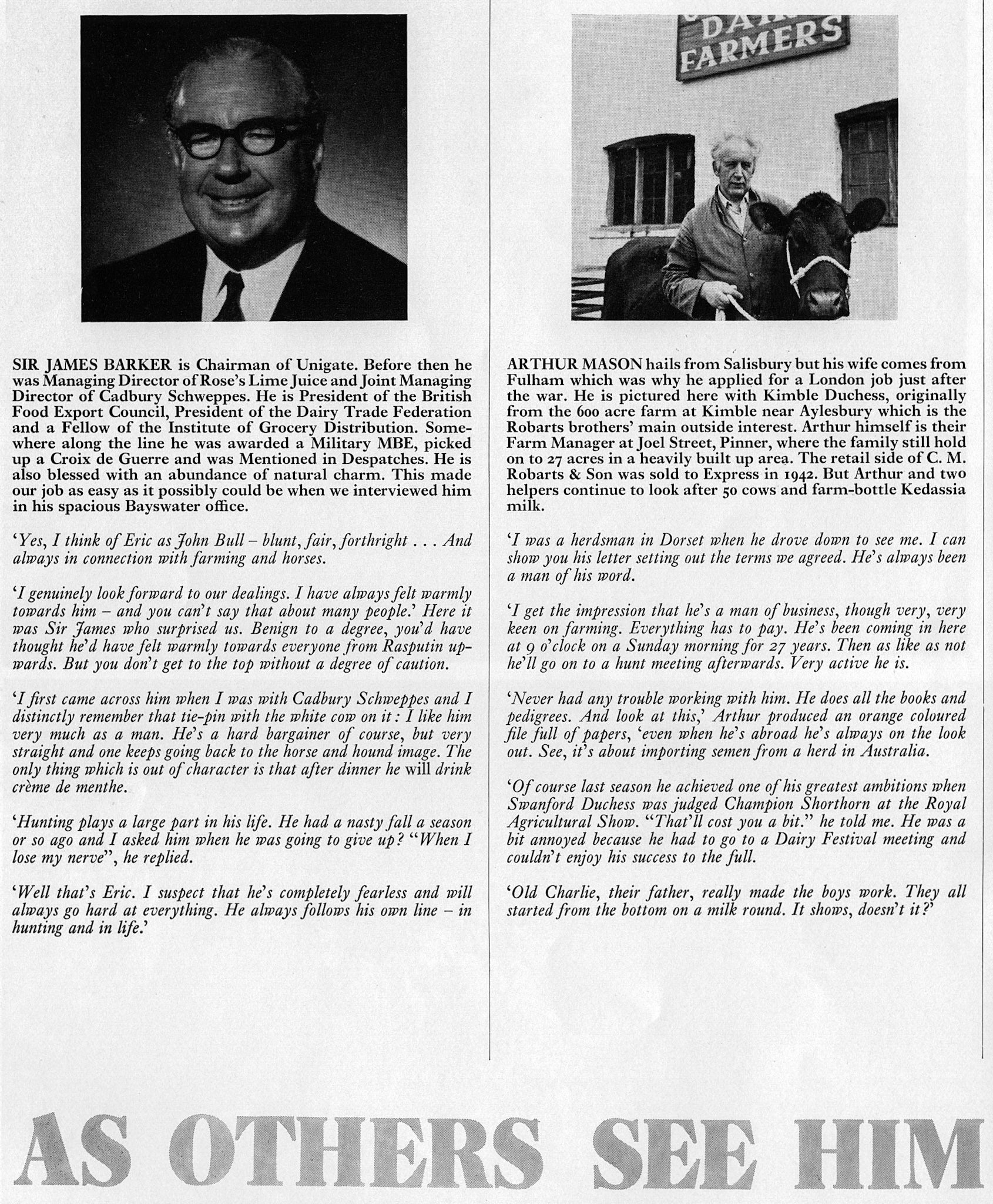 1973 Profile of Eric Robarts, former Express Chairman.  (Express News Summer)