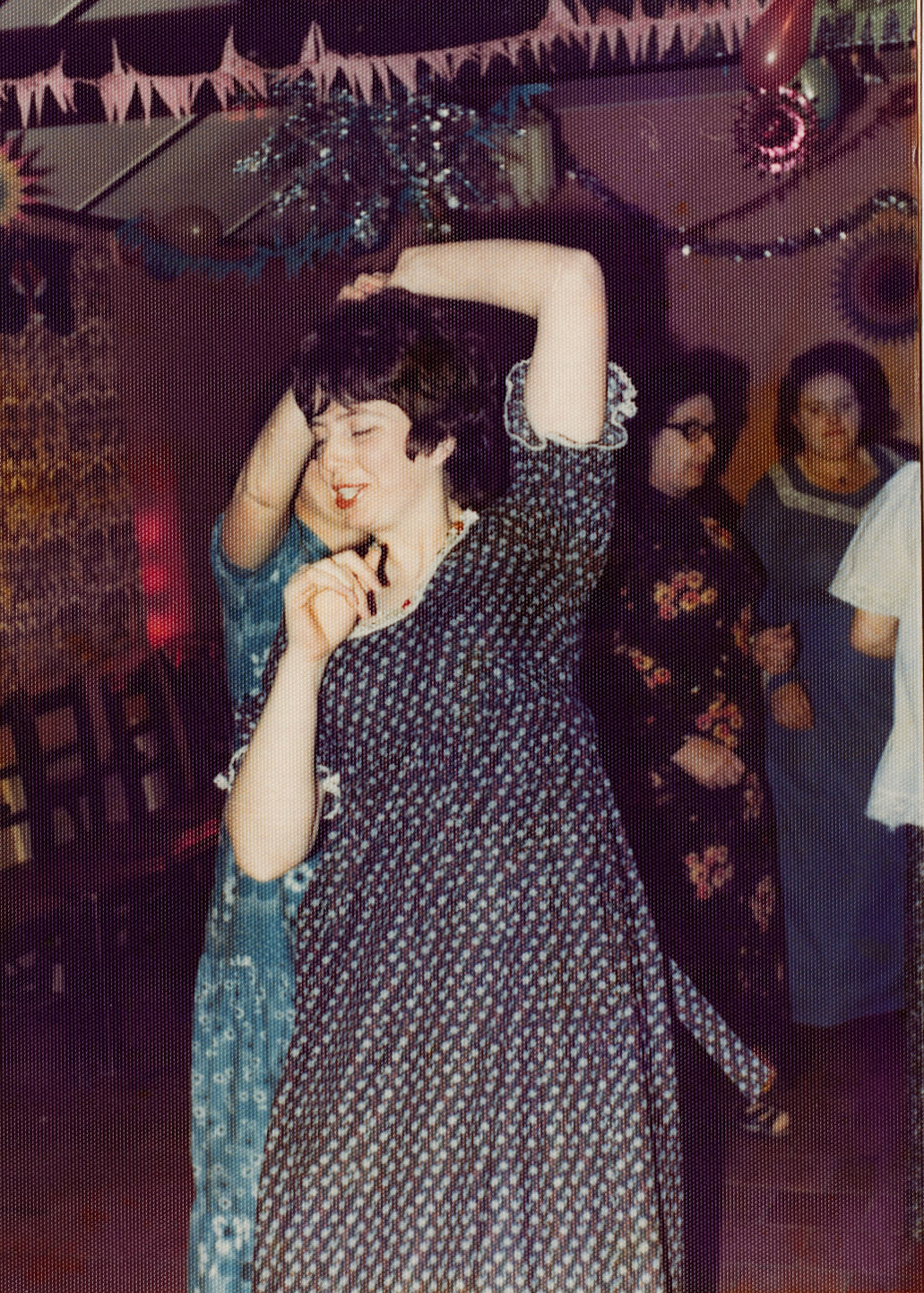 198? Minsterley Christmas Party. May Jones, 'Bingo's wife. (Joe Lyons Collection)