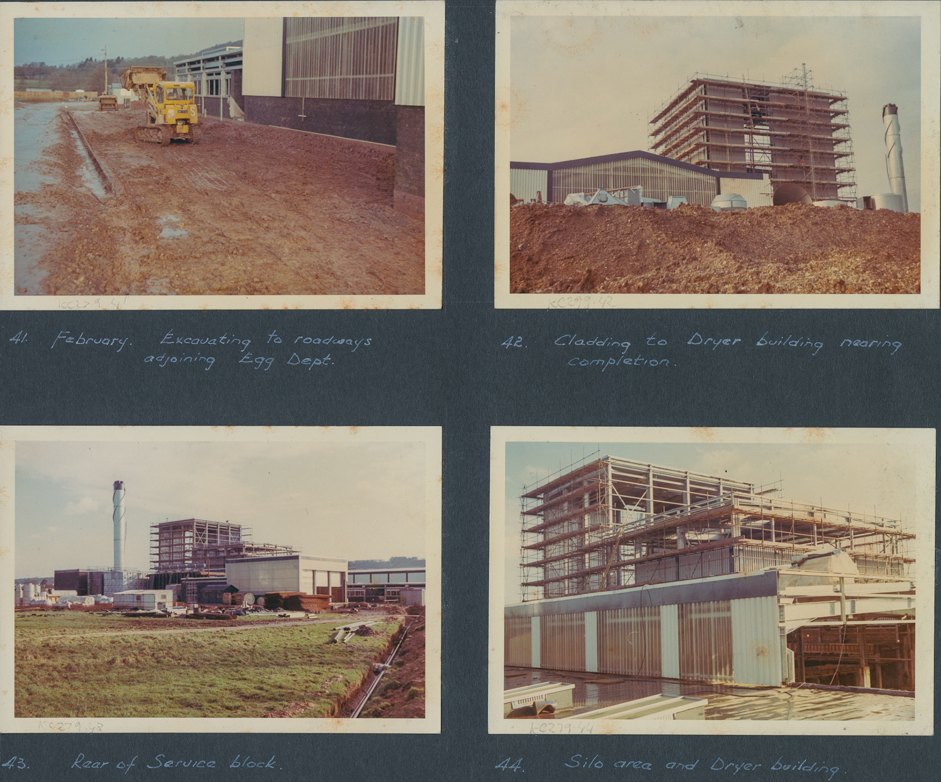 1968 A Photographic Record of the Construction of the Creamery (Courtesy Allhallows Museum, Honiton)