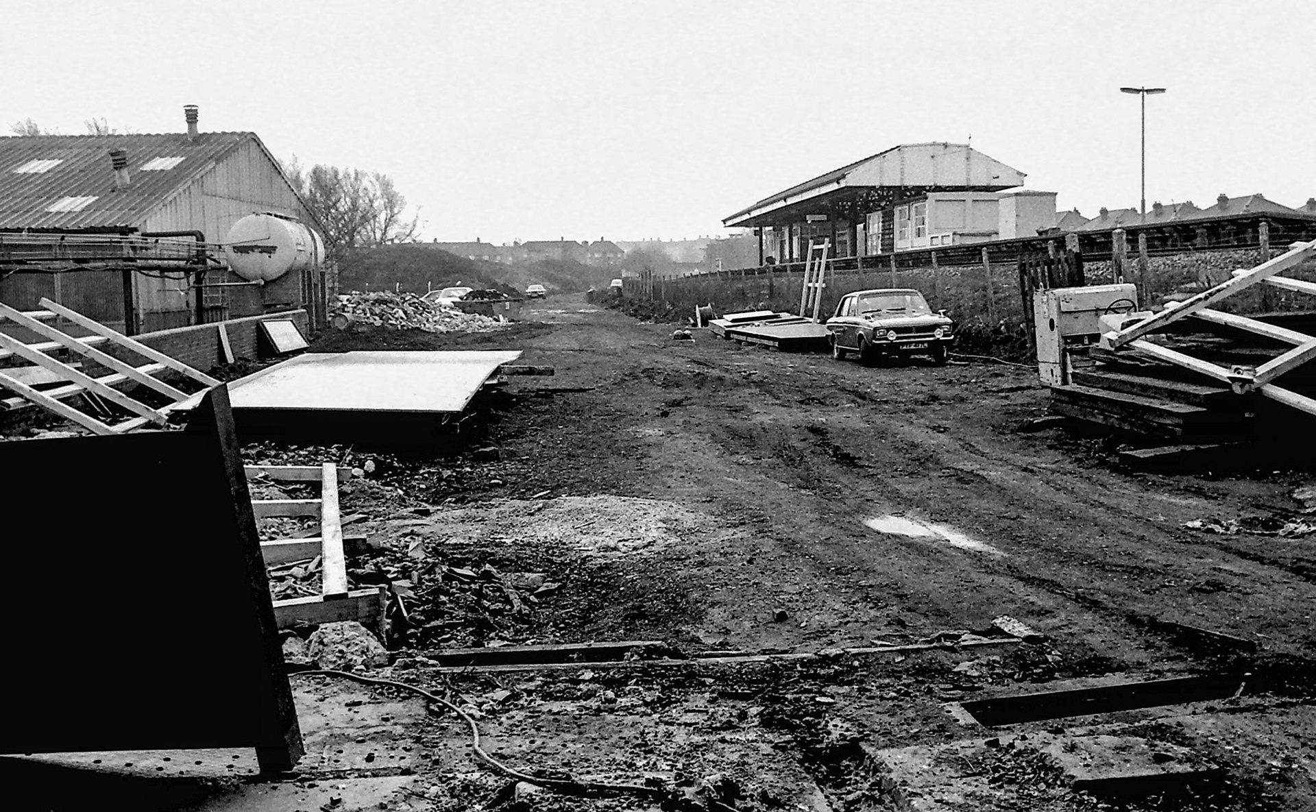 1979 South Morden rail siding and track removal. (Photographer Sam Jones)